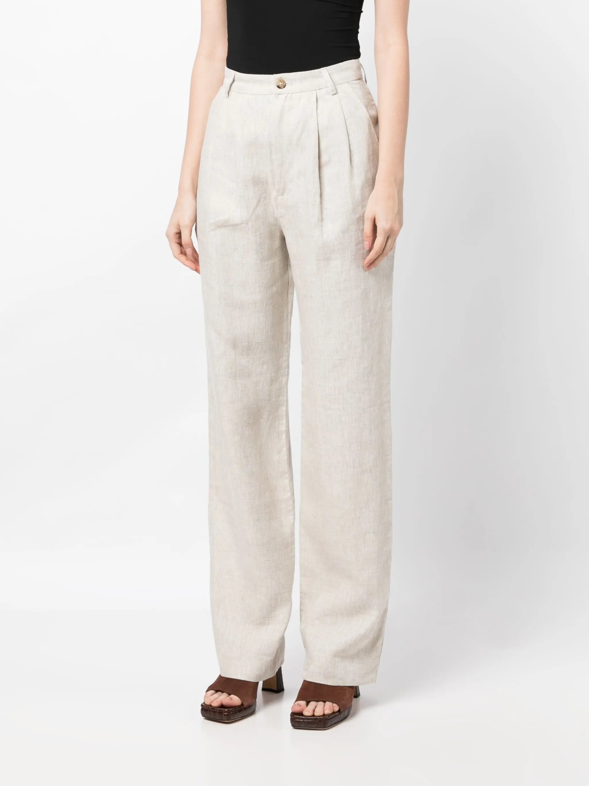 Mason wide-leg linen trousers