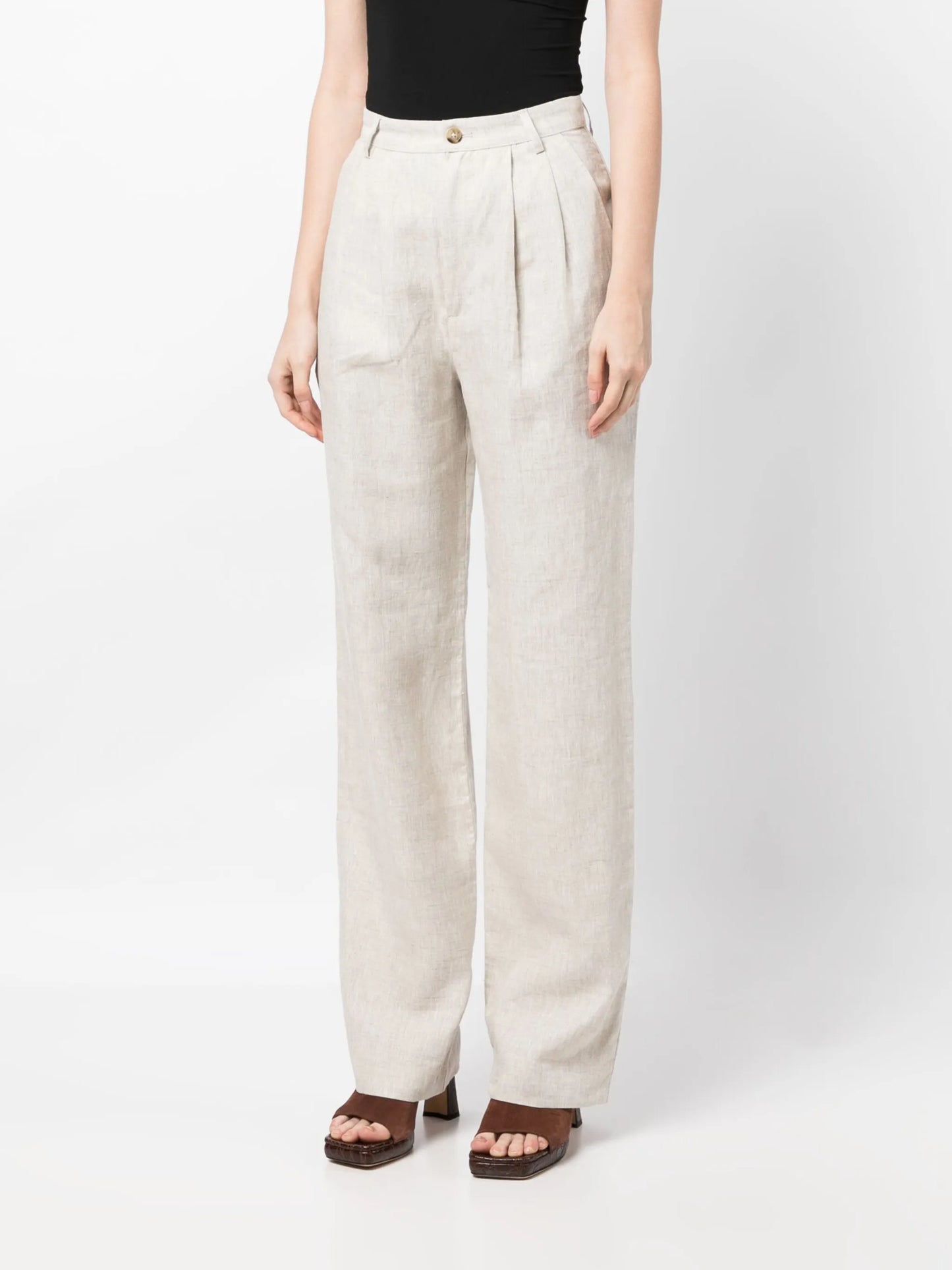 Mason wide-leg linen trousers