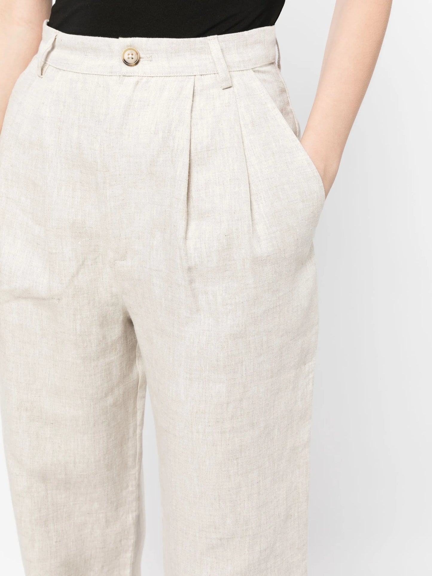 Mason wide-leg linen trousers