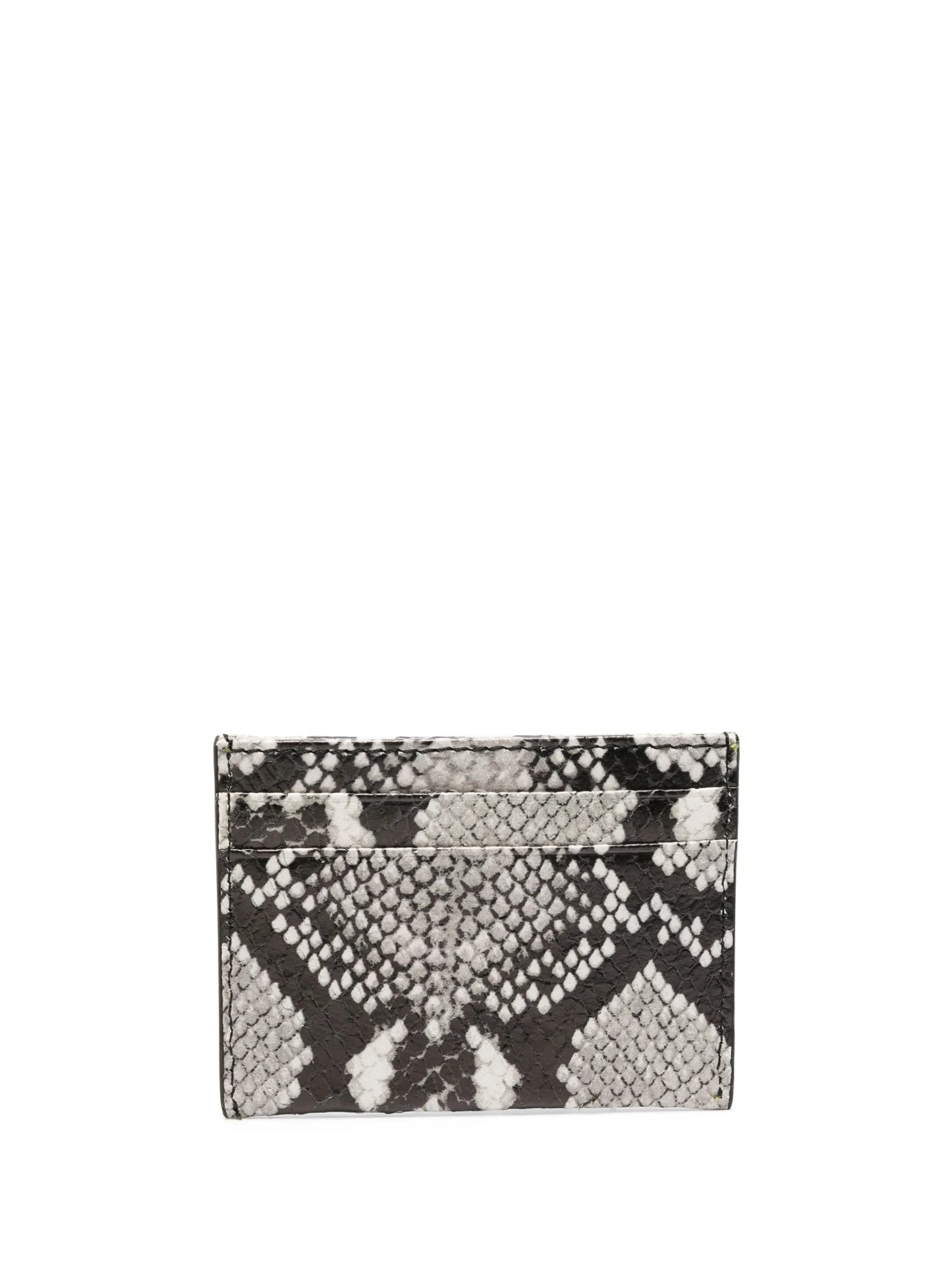 Chiba snakeskin-effect cardholder