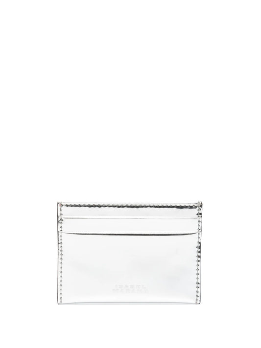 Chiba metallic-effect cardholder