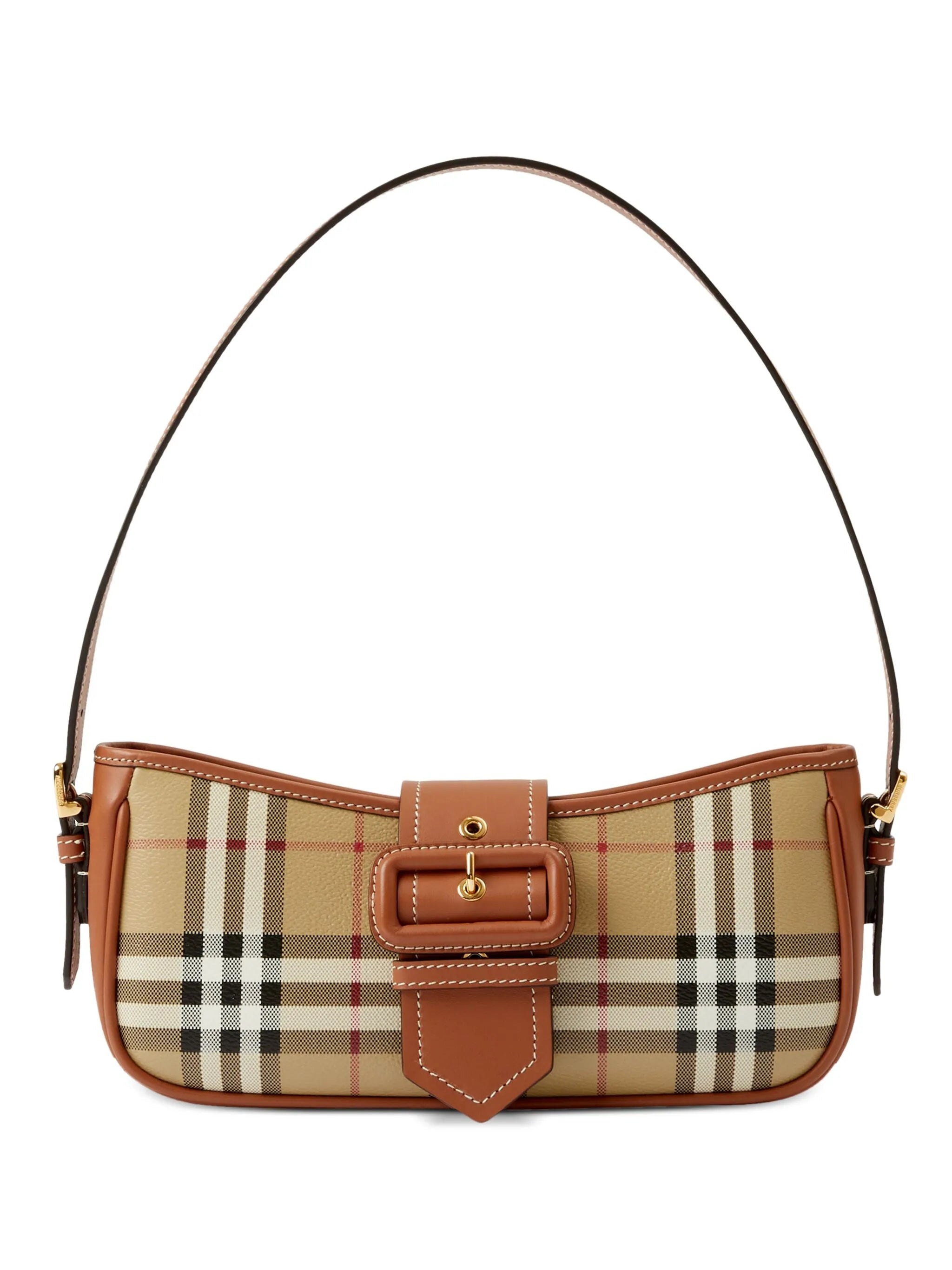Vintage Check buckled shoulder bag