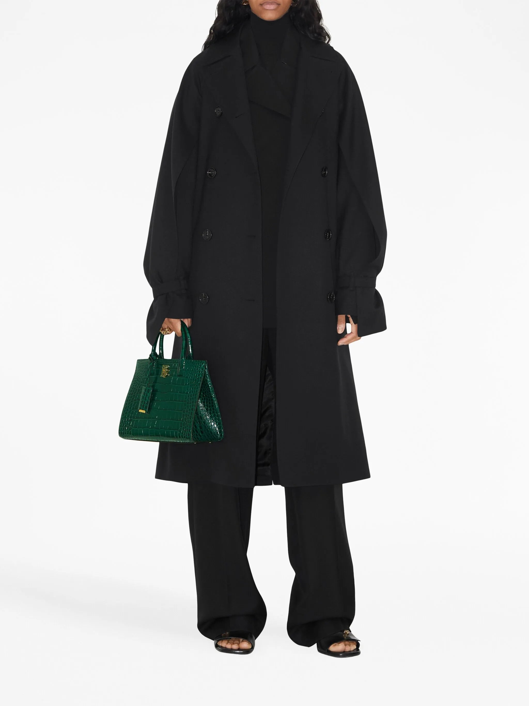 mini Frances croco-embossed tote bag