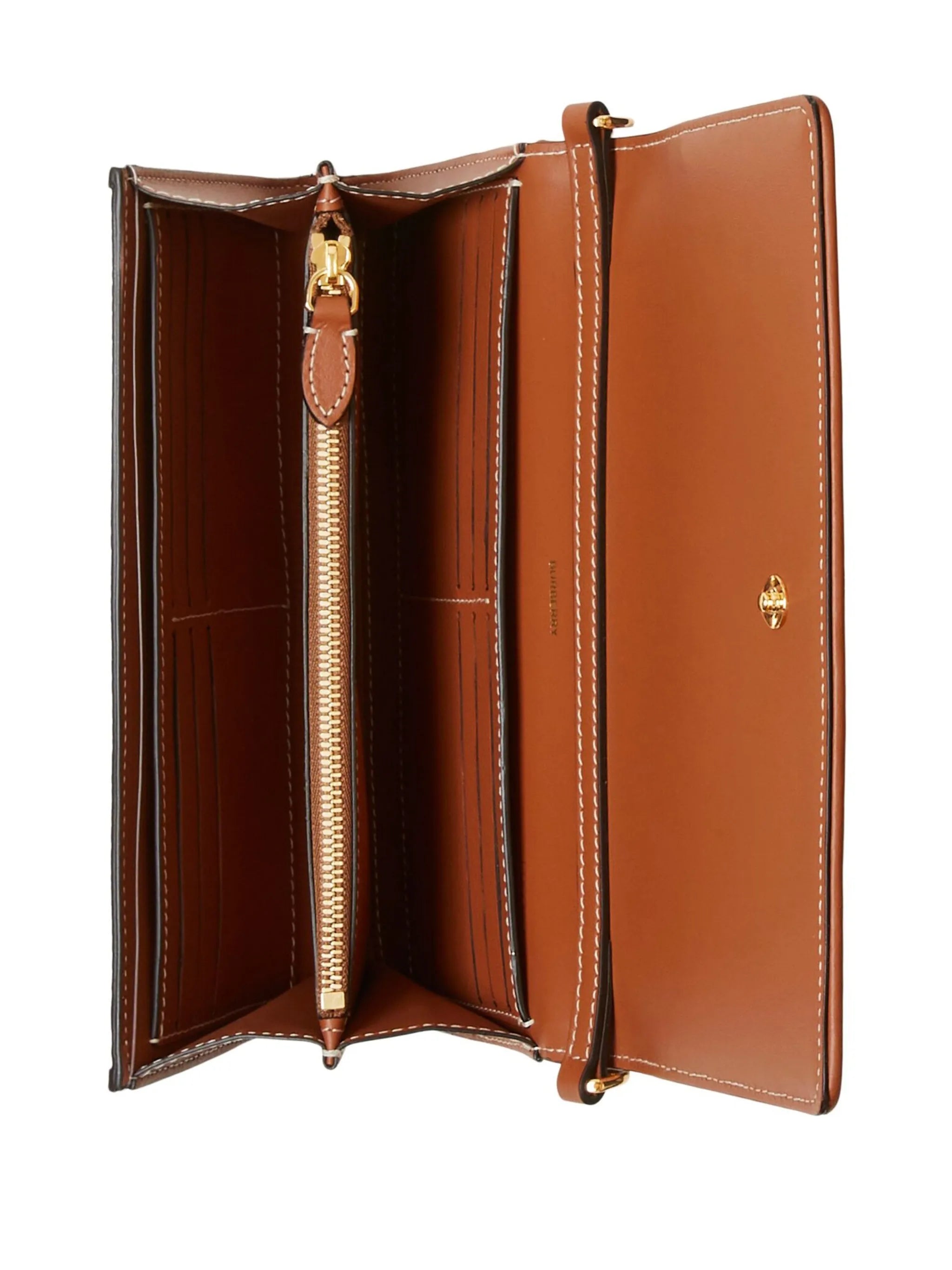 checked chain-trim wallet