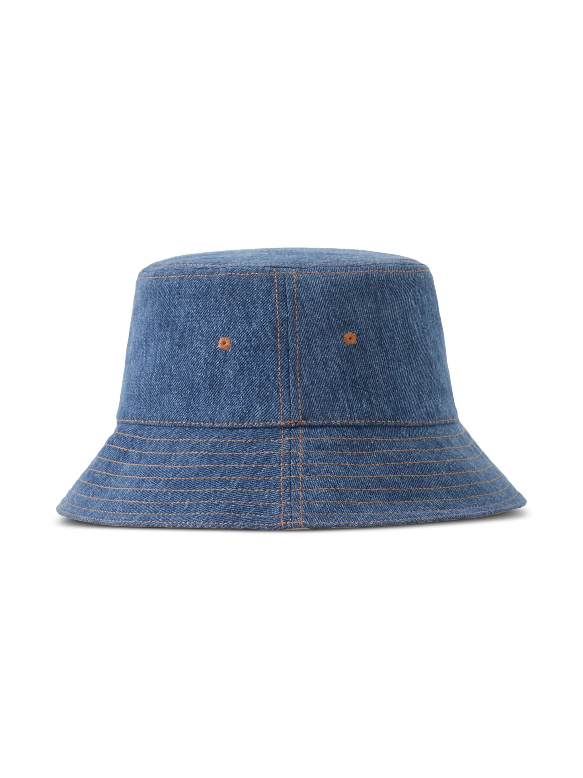 embroidered-logo bucket hat