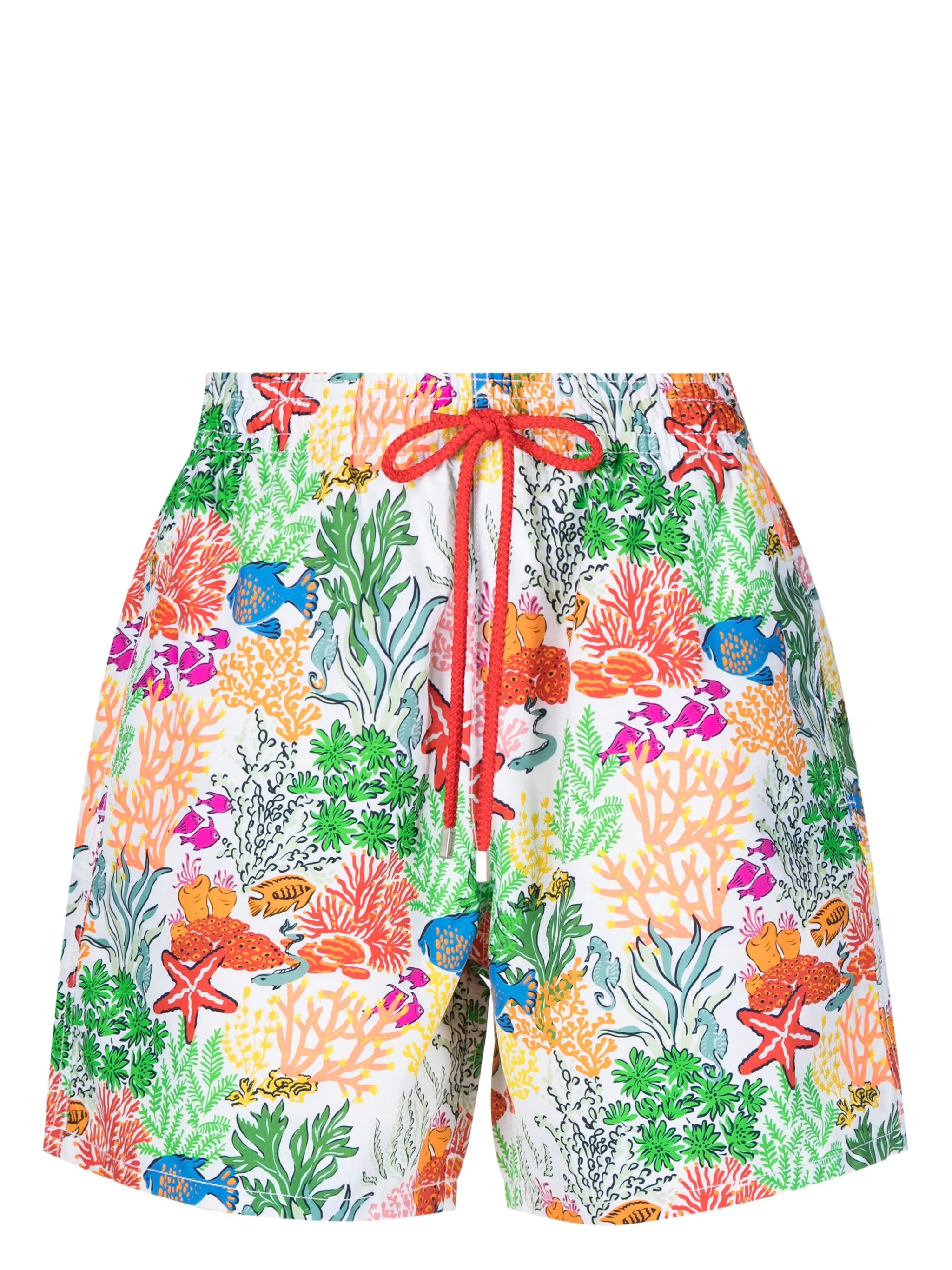sea-print swim shorts