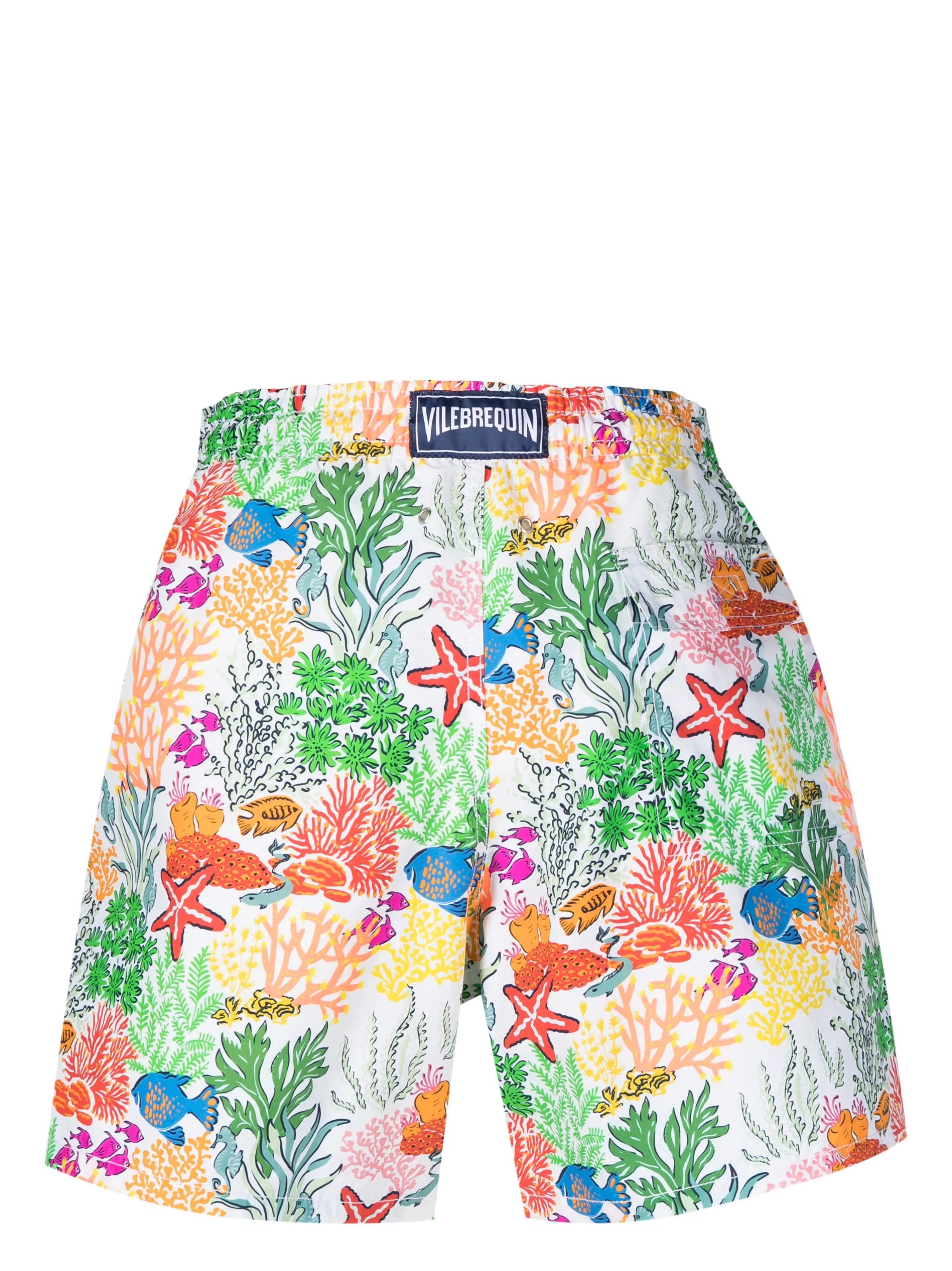 sea-print swim shorts