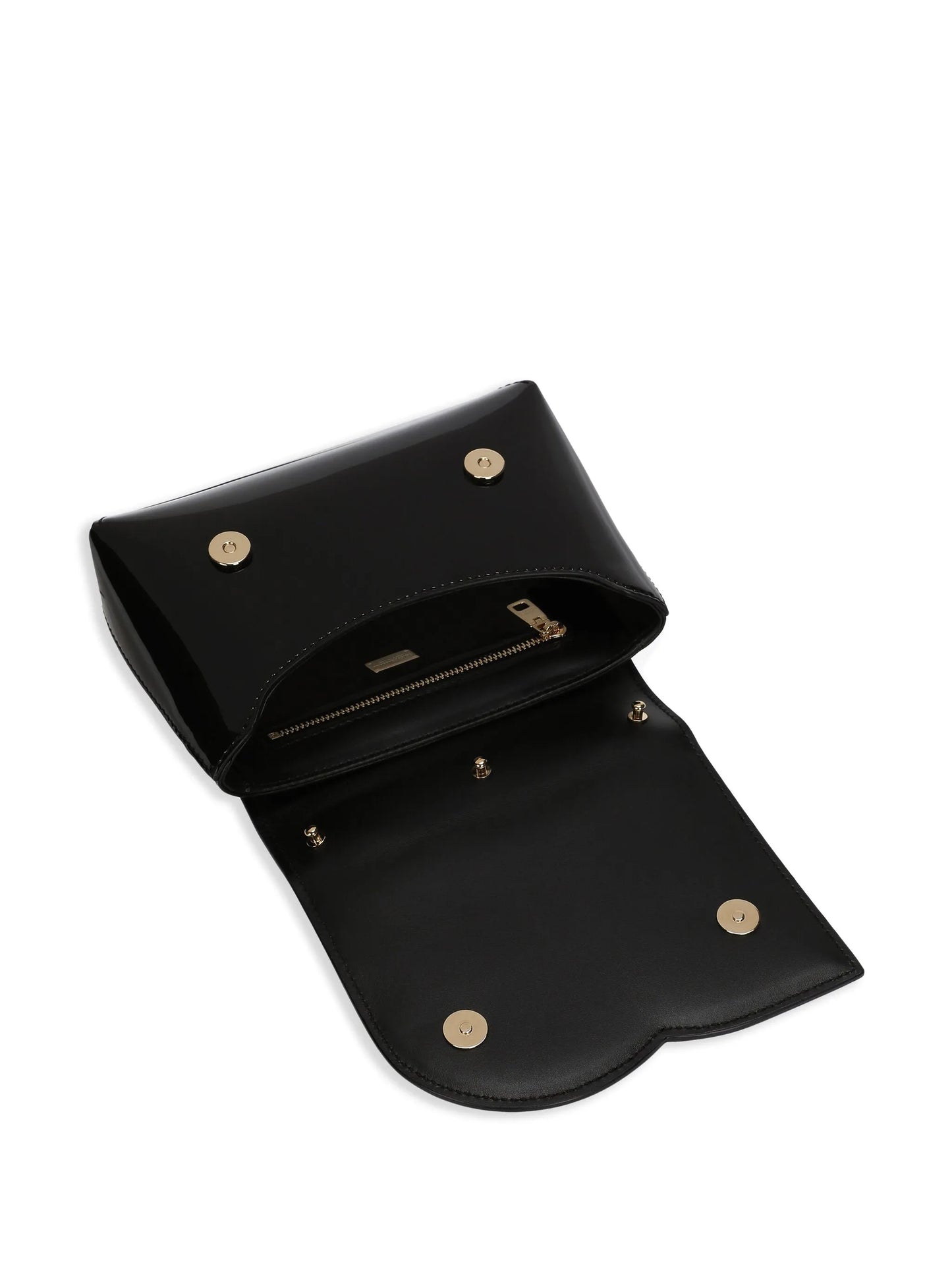 logo-embossed leather bag