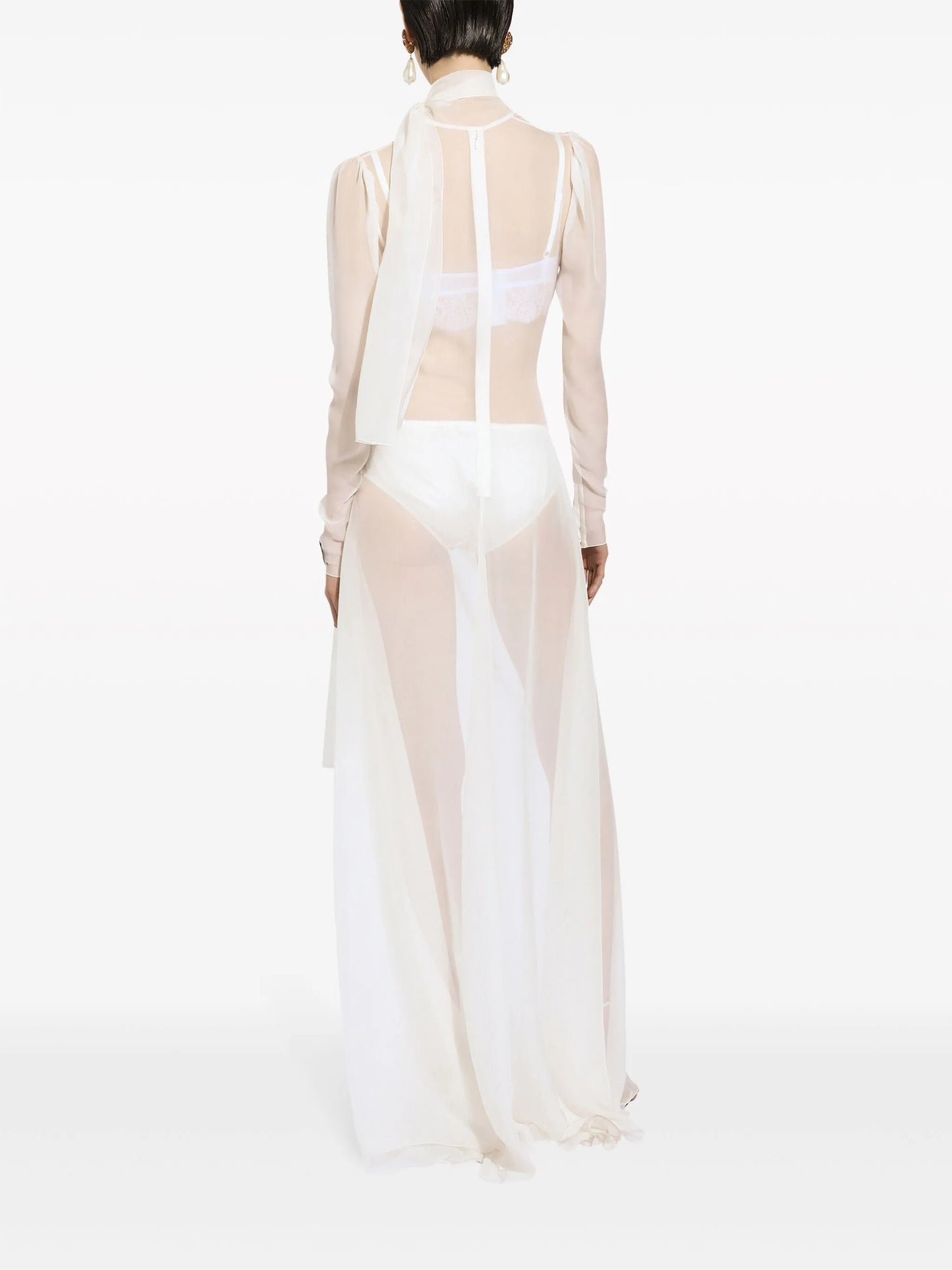 sheer silk maxi dress