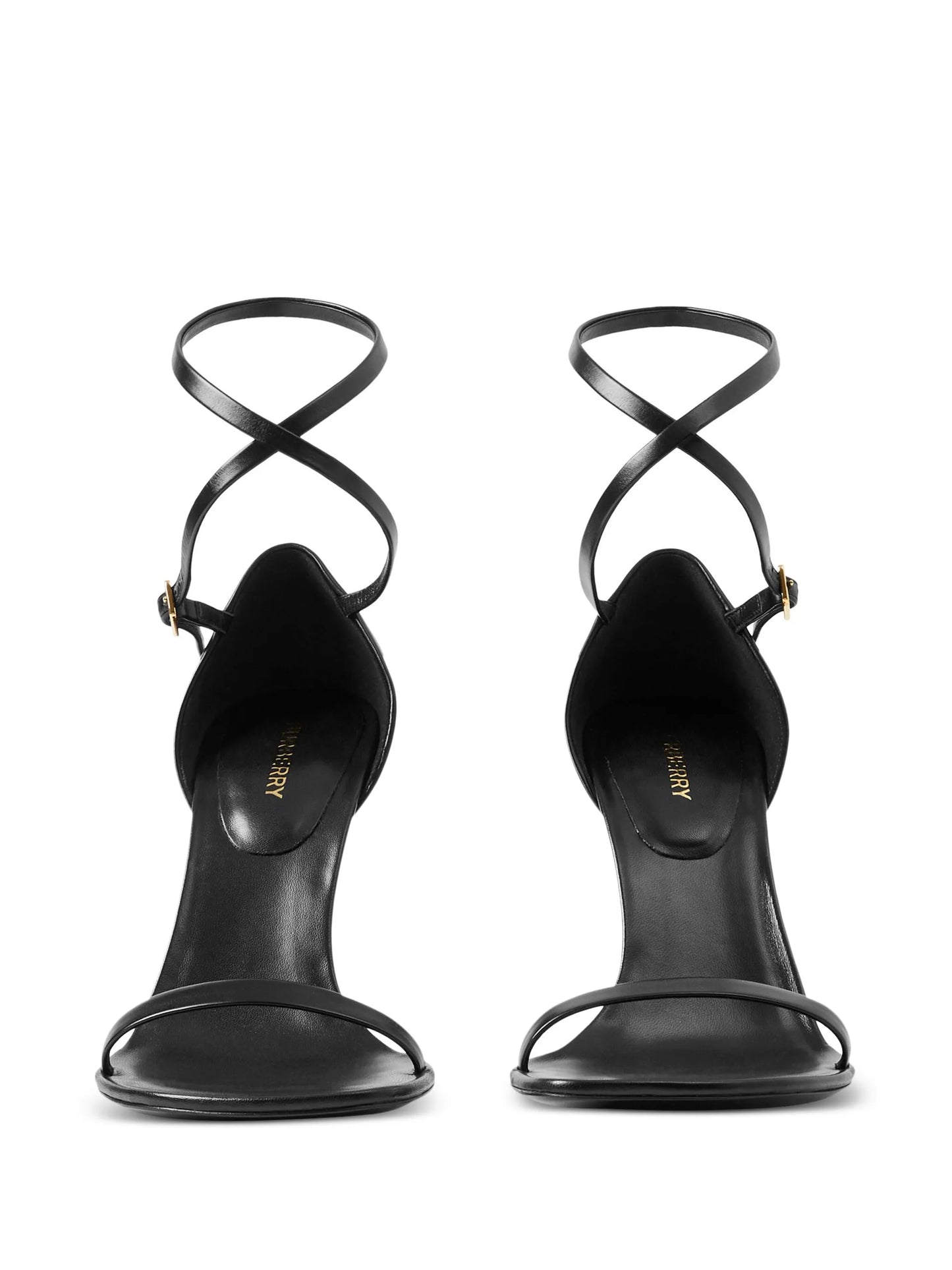 100mm wrap-around leather sandals