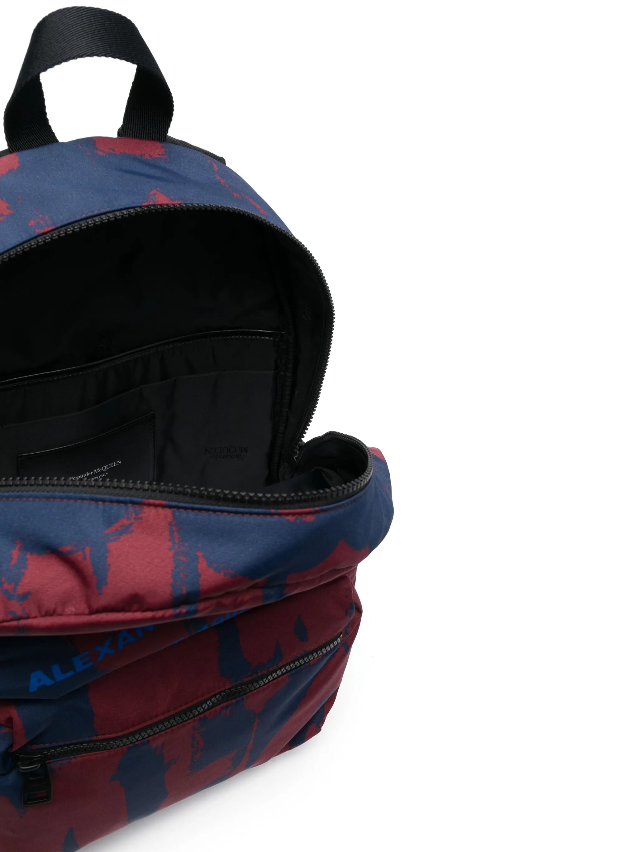 graffiti logo-print backpack