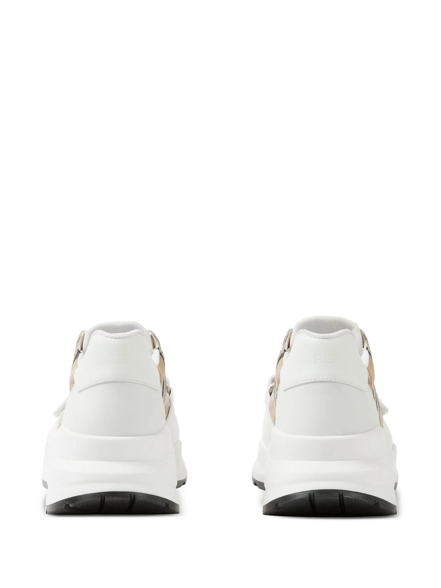 Vintage check-pattern sneakers