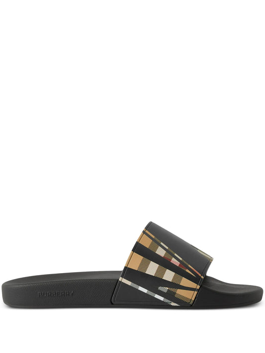Vintage Check sliced-print slides