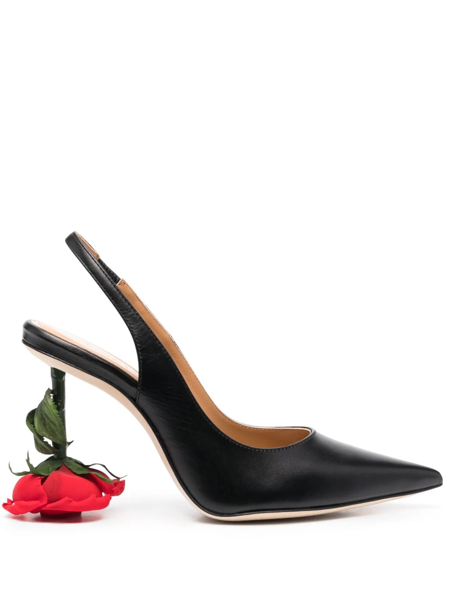 Rose 95mm sling-back pumps