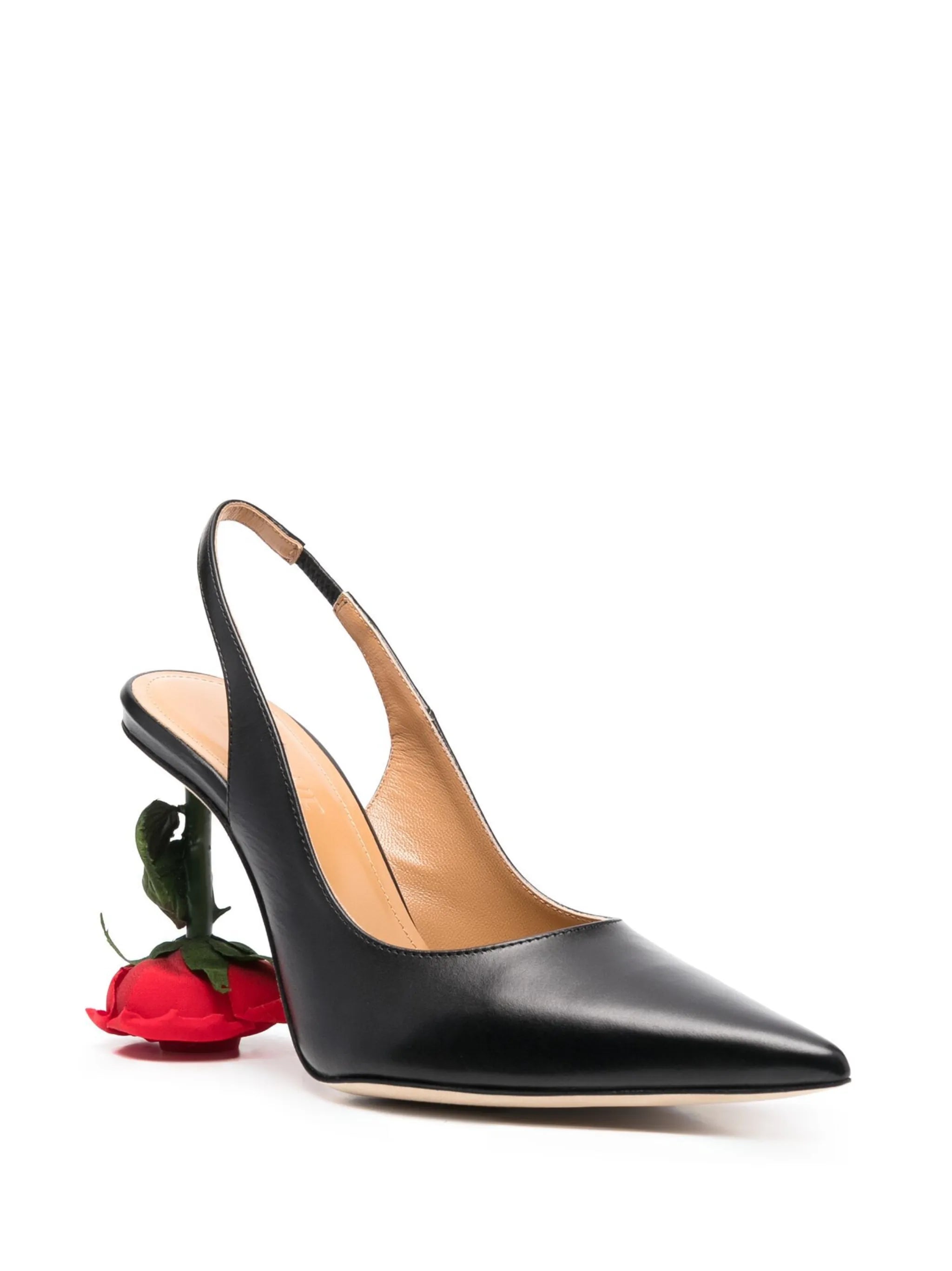 Rose 95mm sling-back pumps