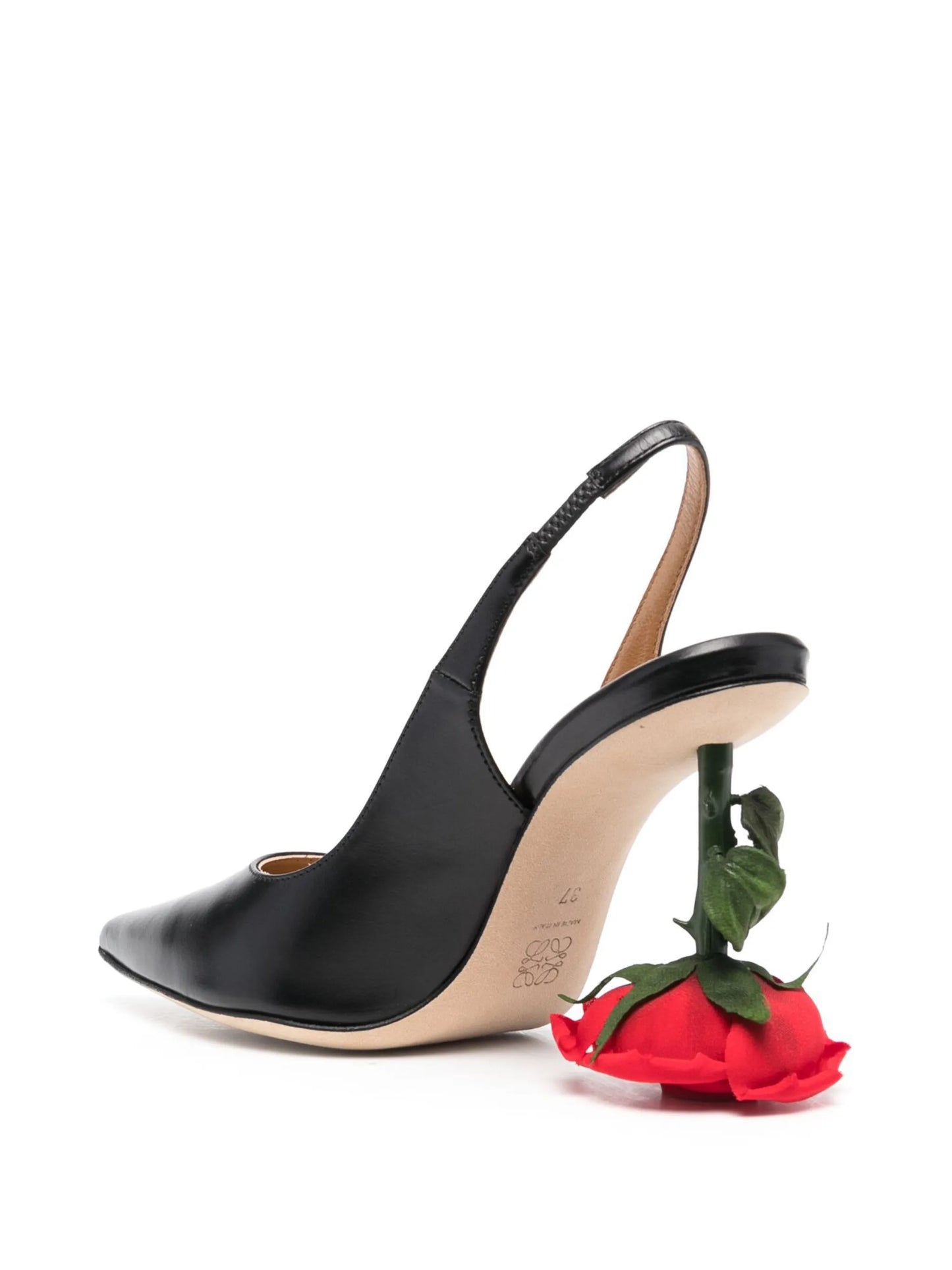 Rose 95mm sling-back pumps