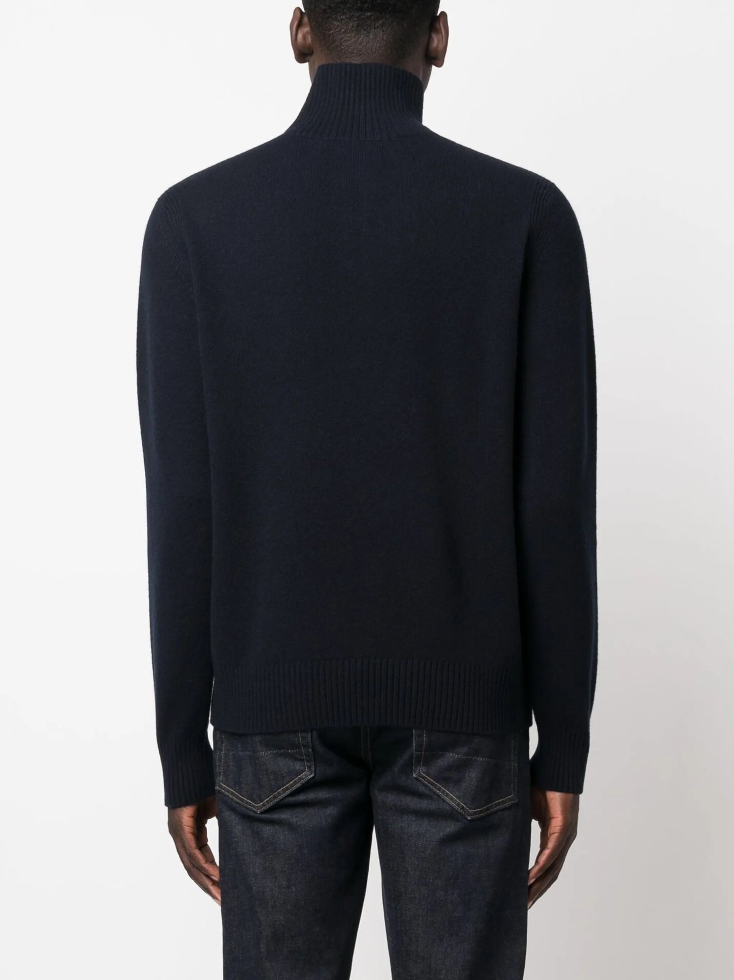half-zip knitted jumper