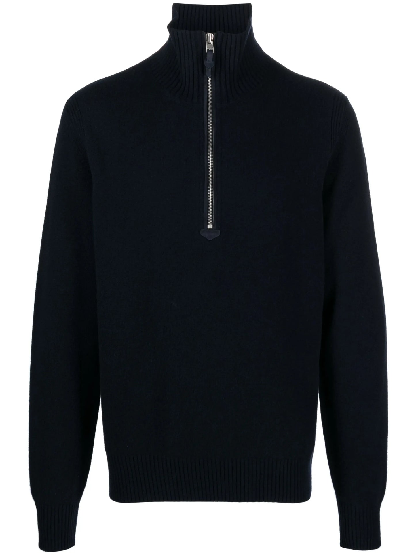 half-zip knitted jumper