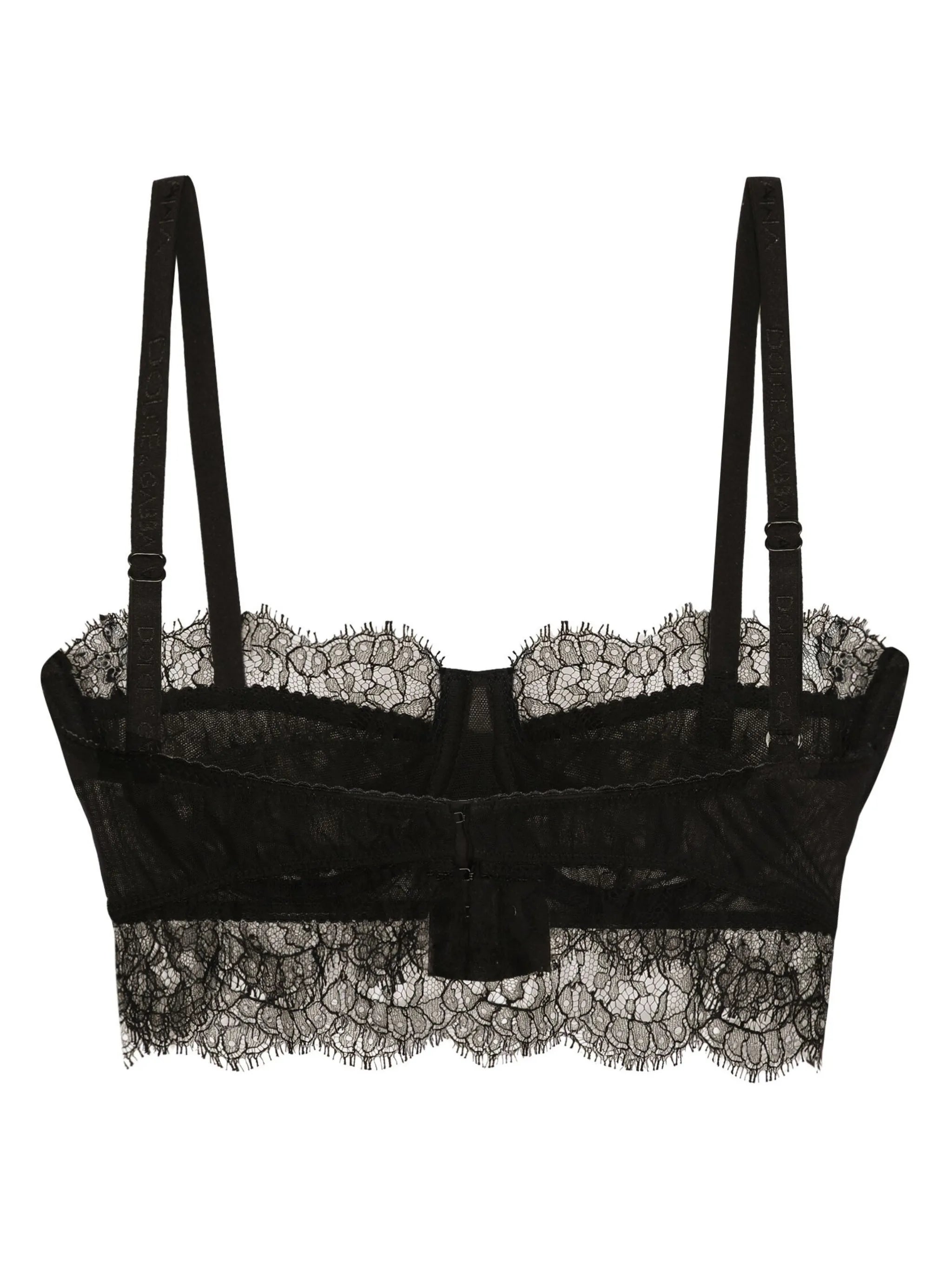 Chantilly-lace balconette bra