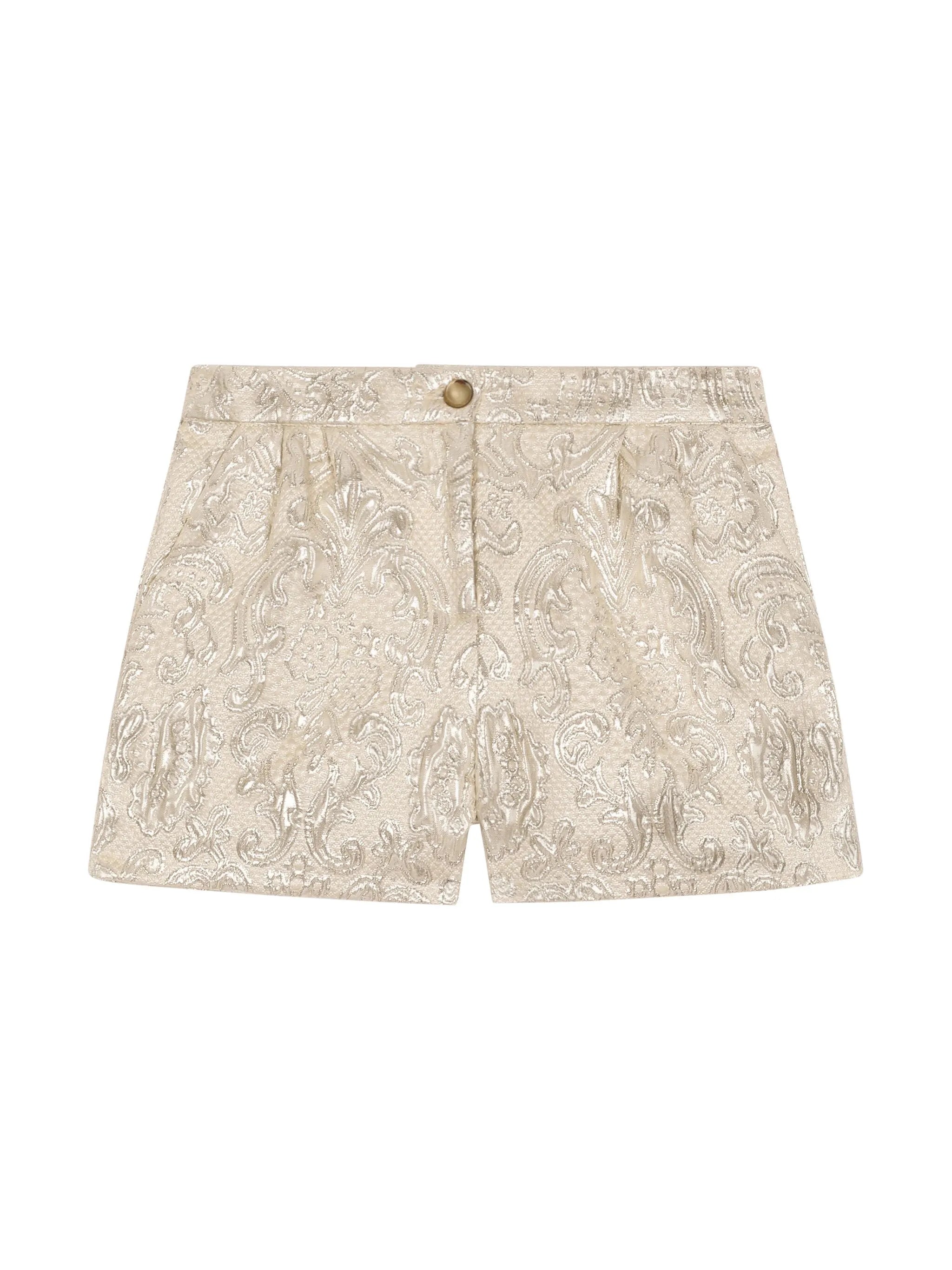 Brocade jacquard shorts