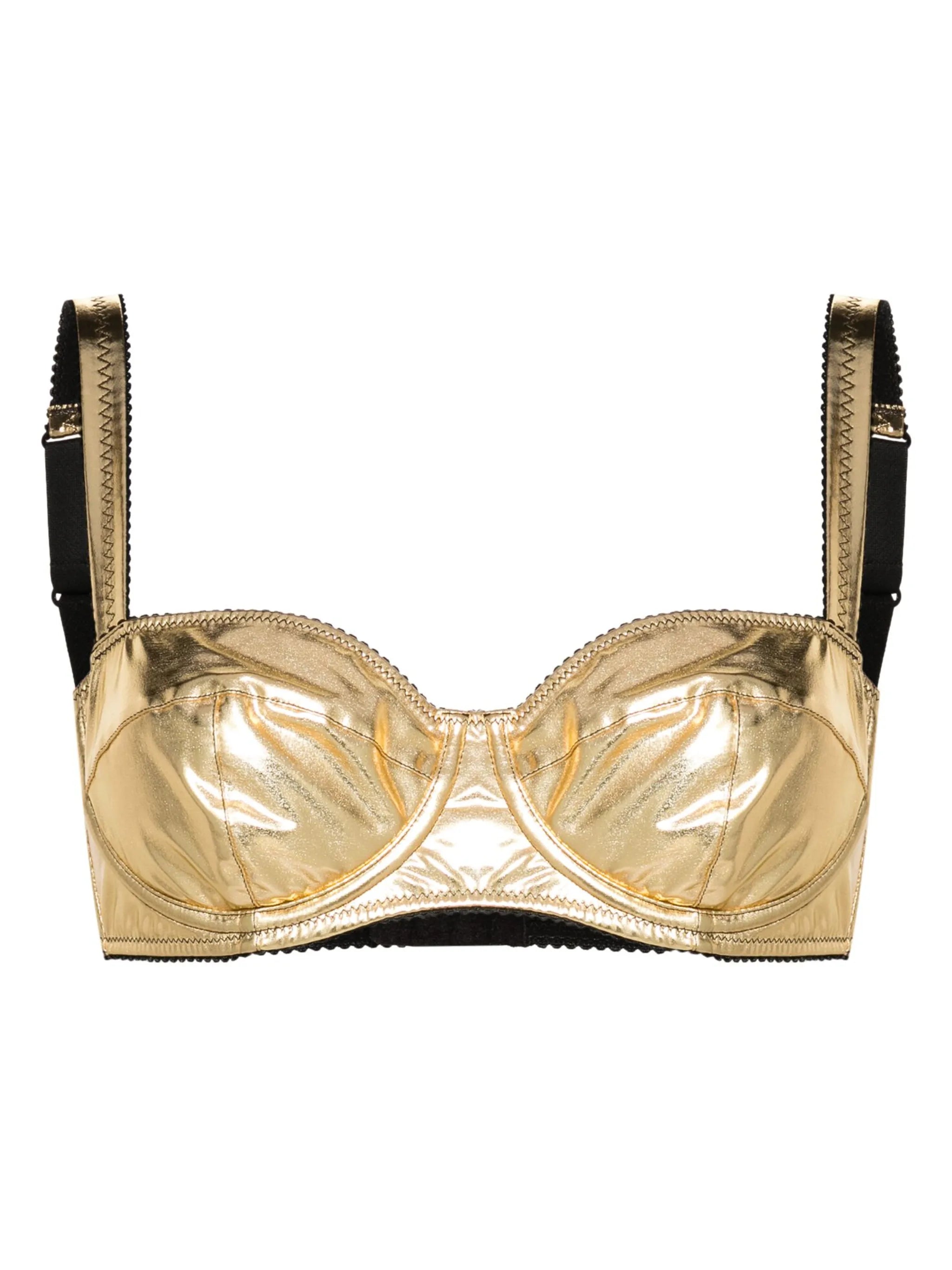 balconette metallic bra
