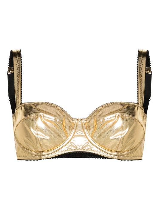 balconette metallic bra
