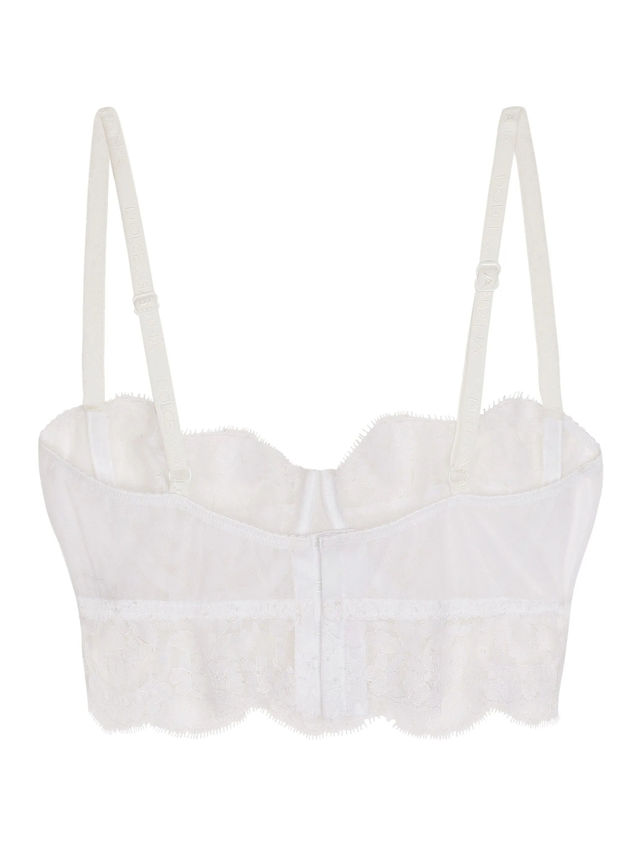 Chantilly-lace balconette bra