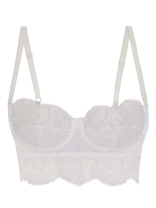 Chantilly-lace balconette bra