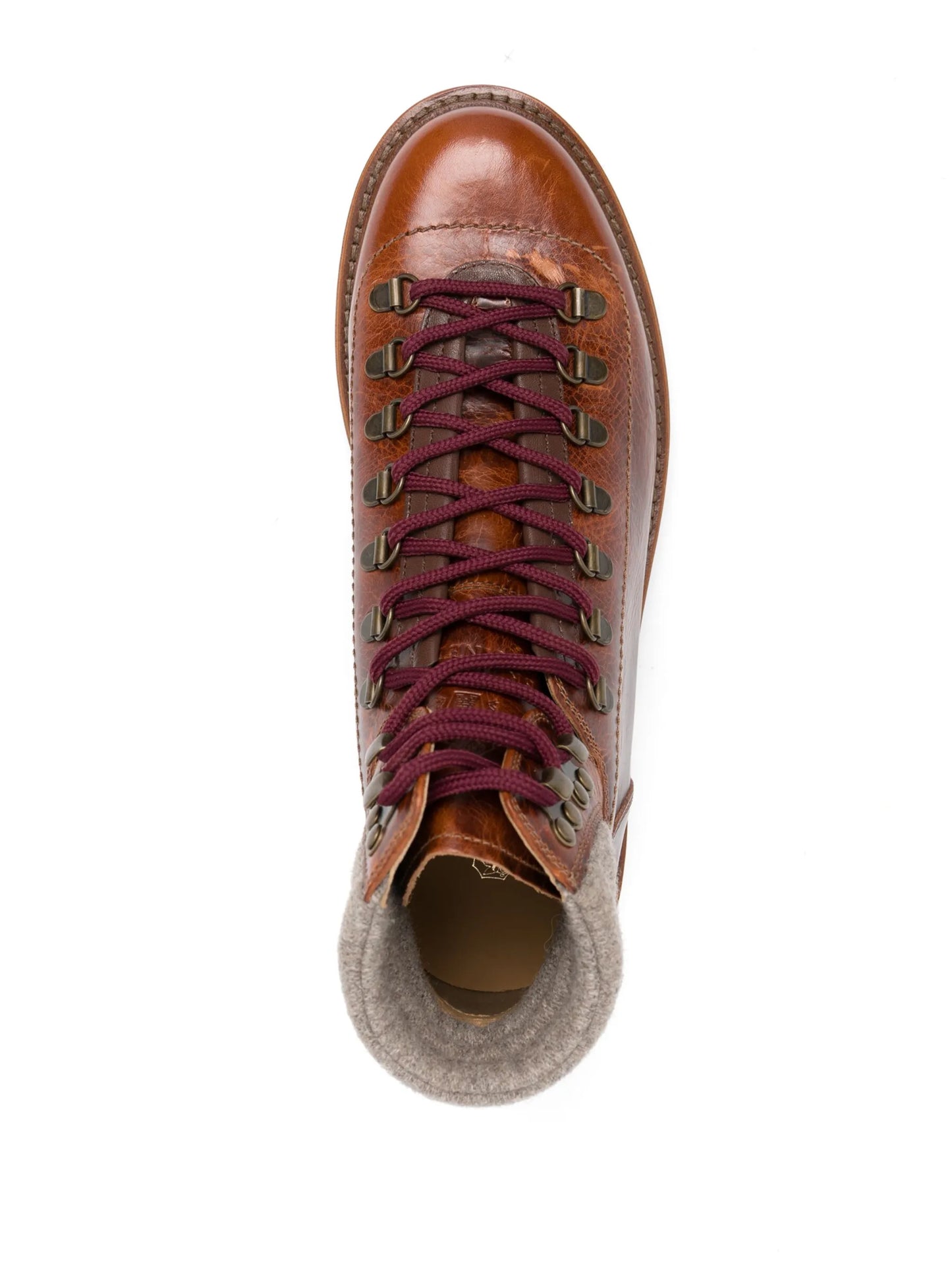 padded ankle lace-up boots