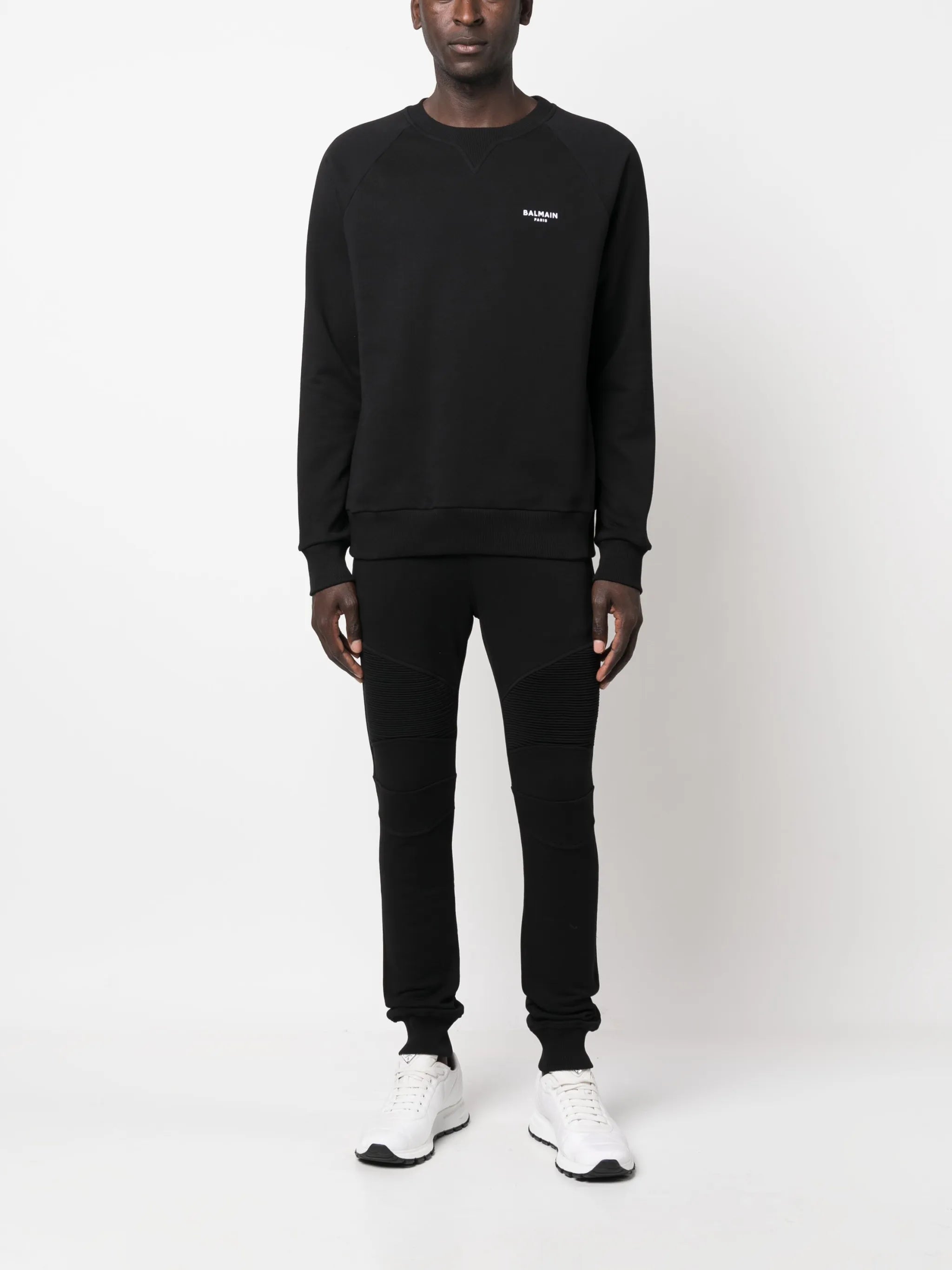 logo-print ribbed track pants