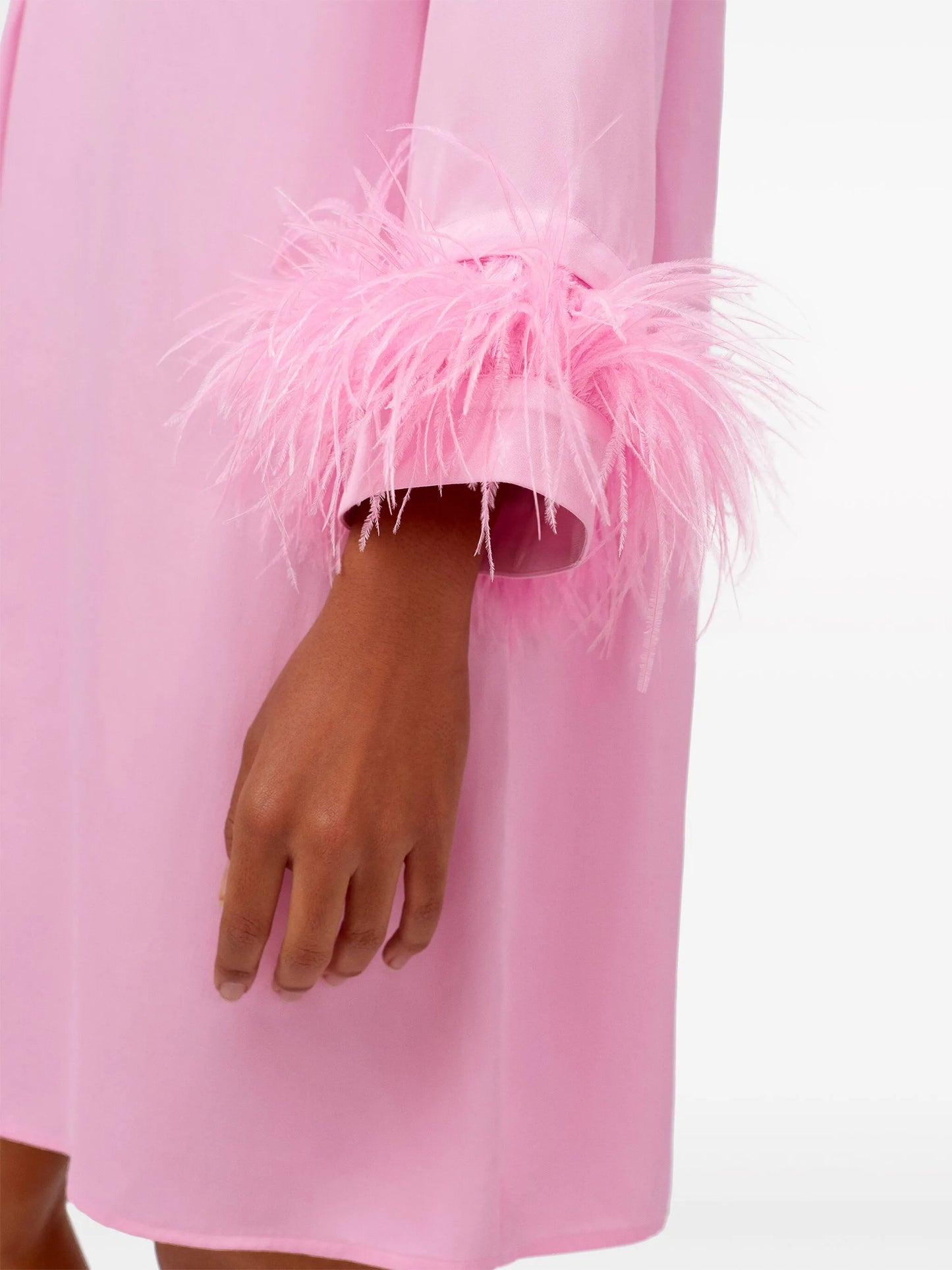 Party feather-trim minidress