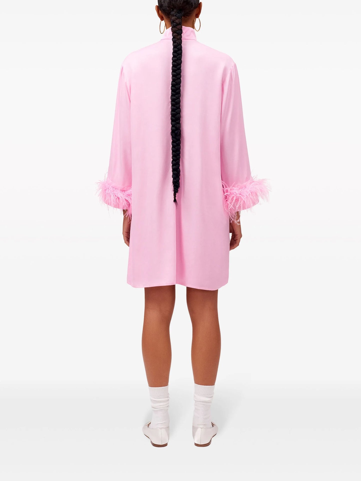 Party feather-trim minidress