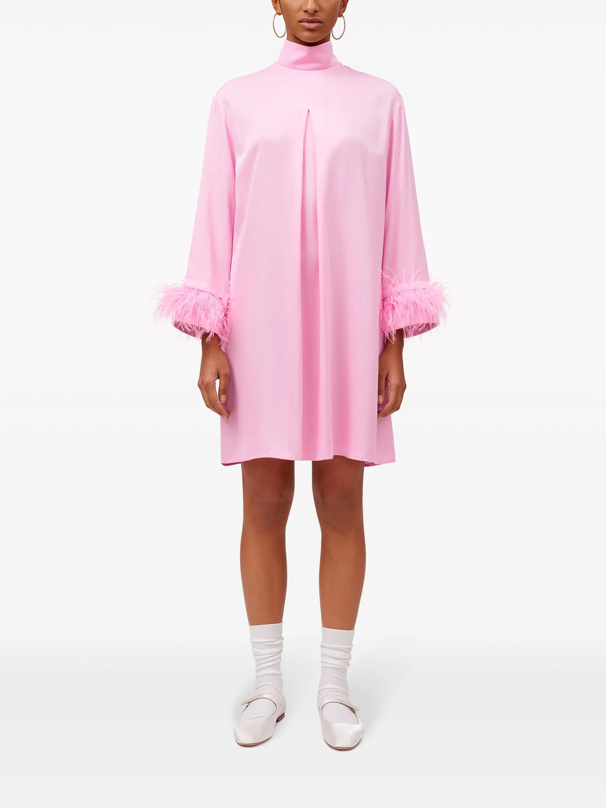 Party feather-trim minidress