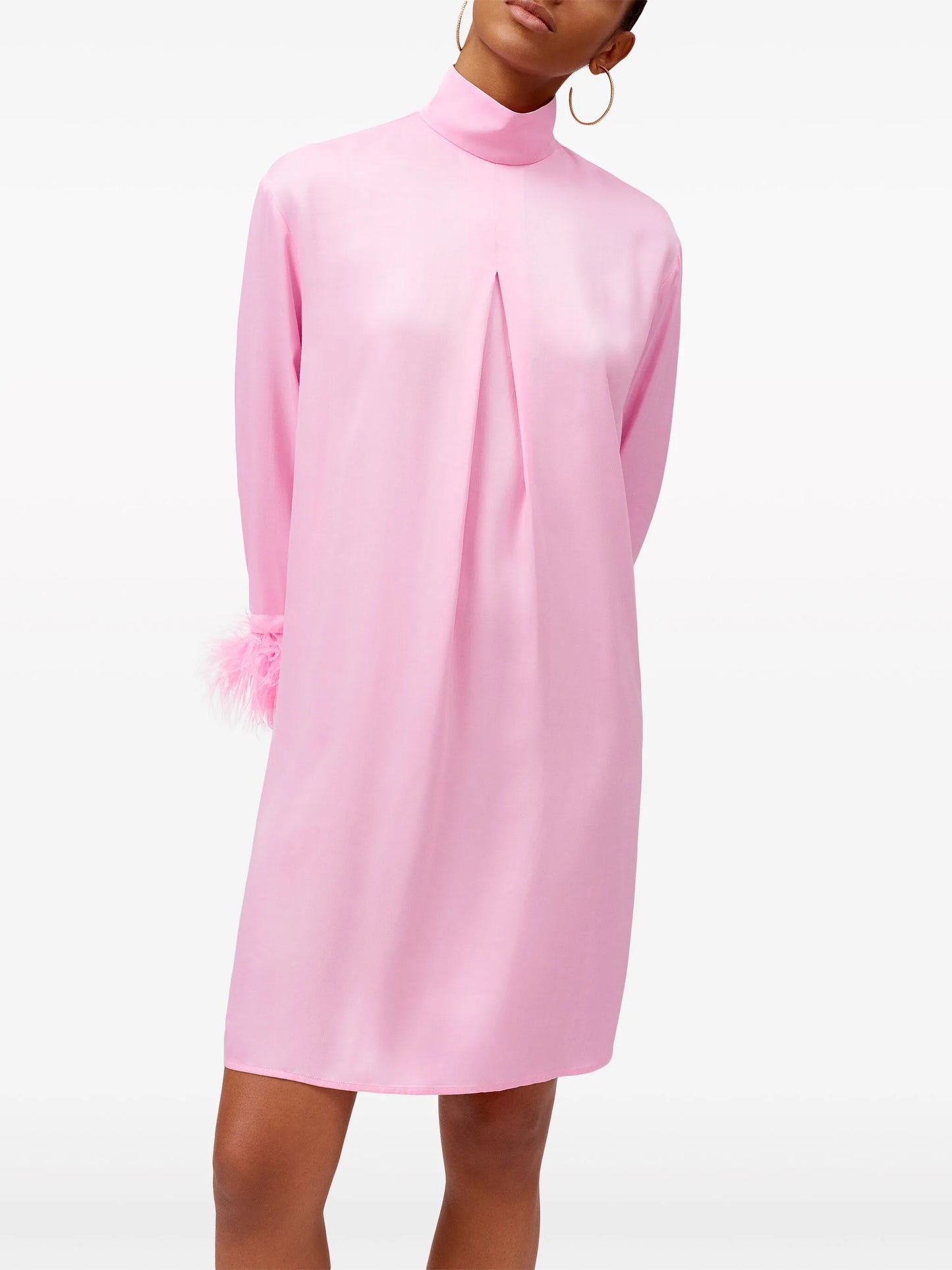Party feather-trim minidress