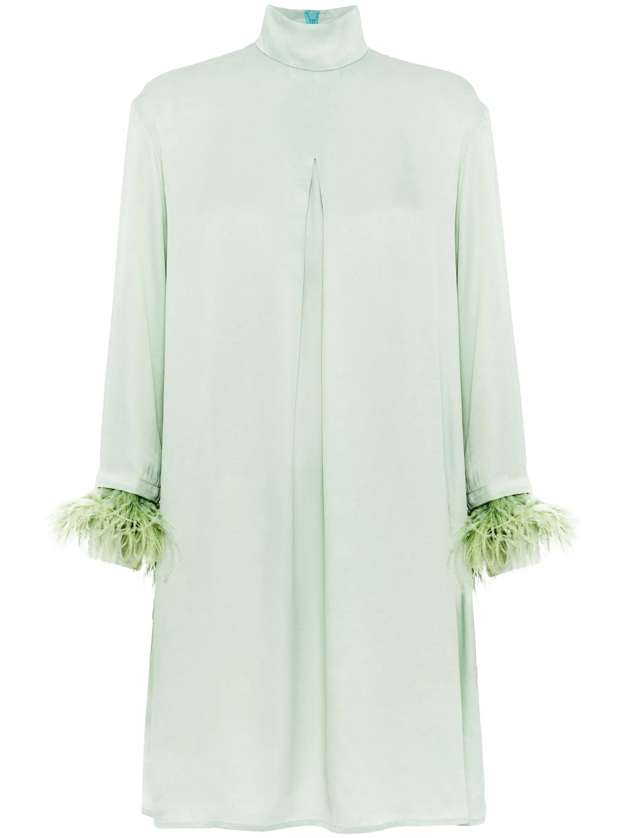 Party feather-trim minidress