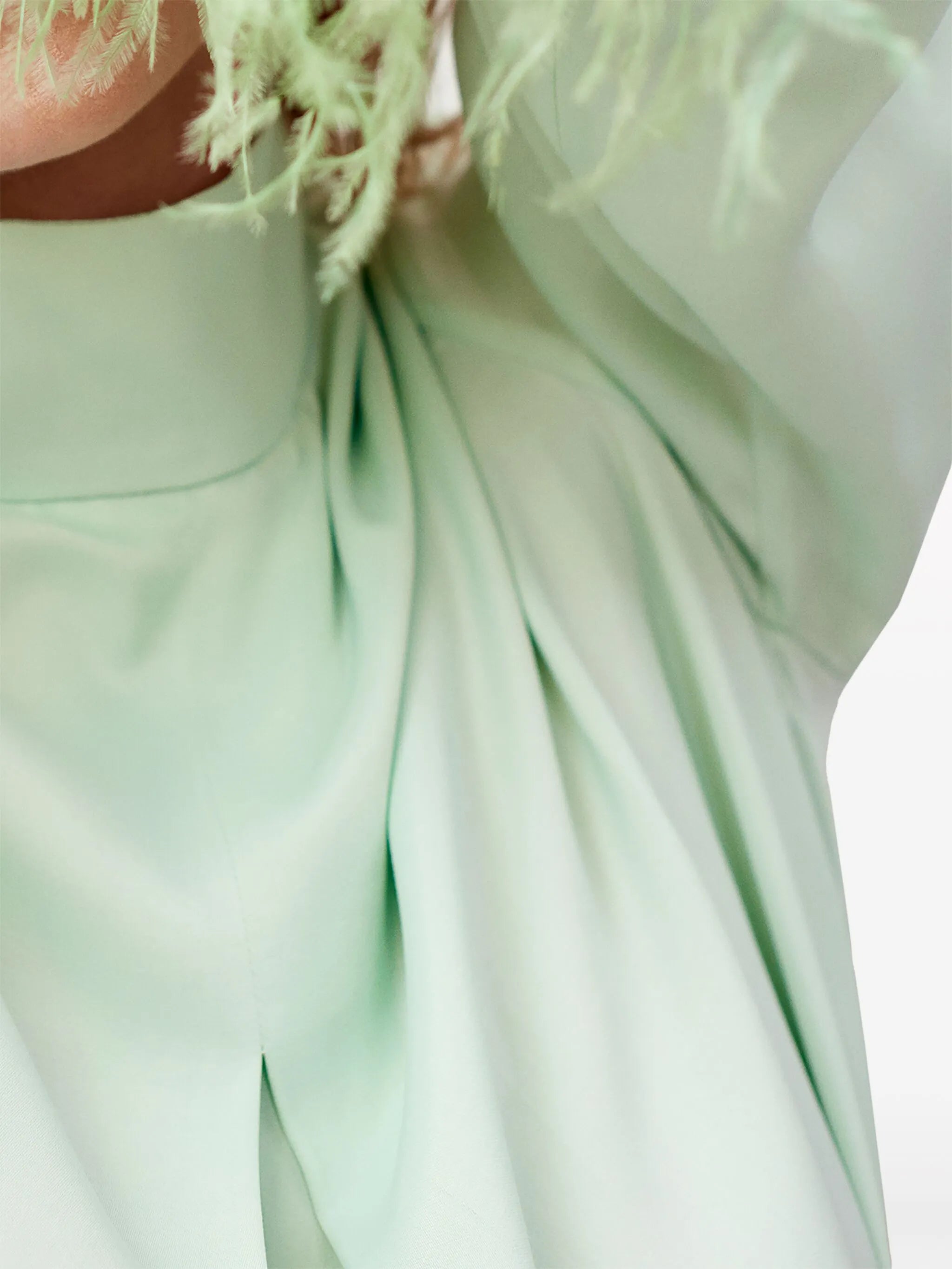 Party feather-trim minidress