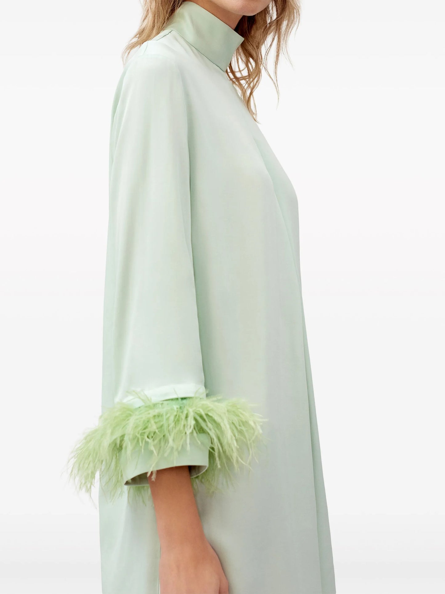 Party feather-trim minidress