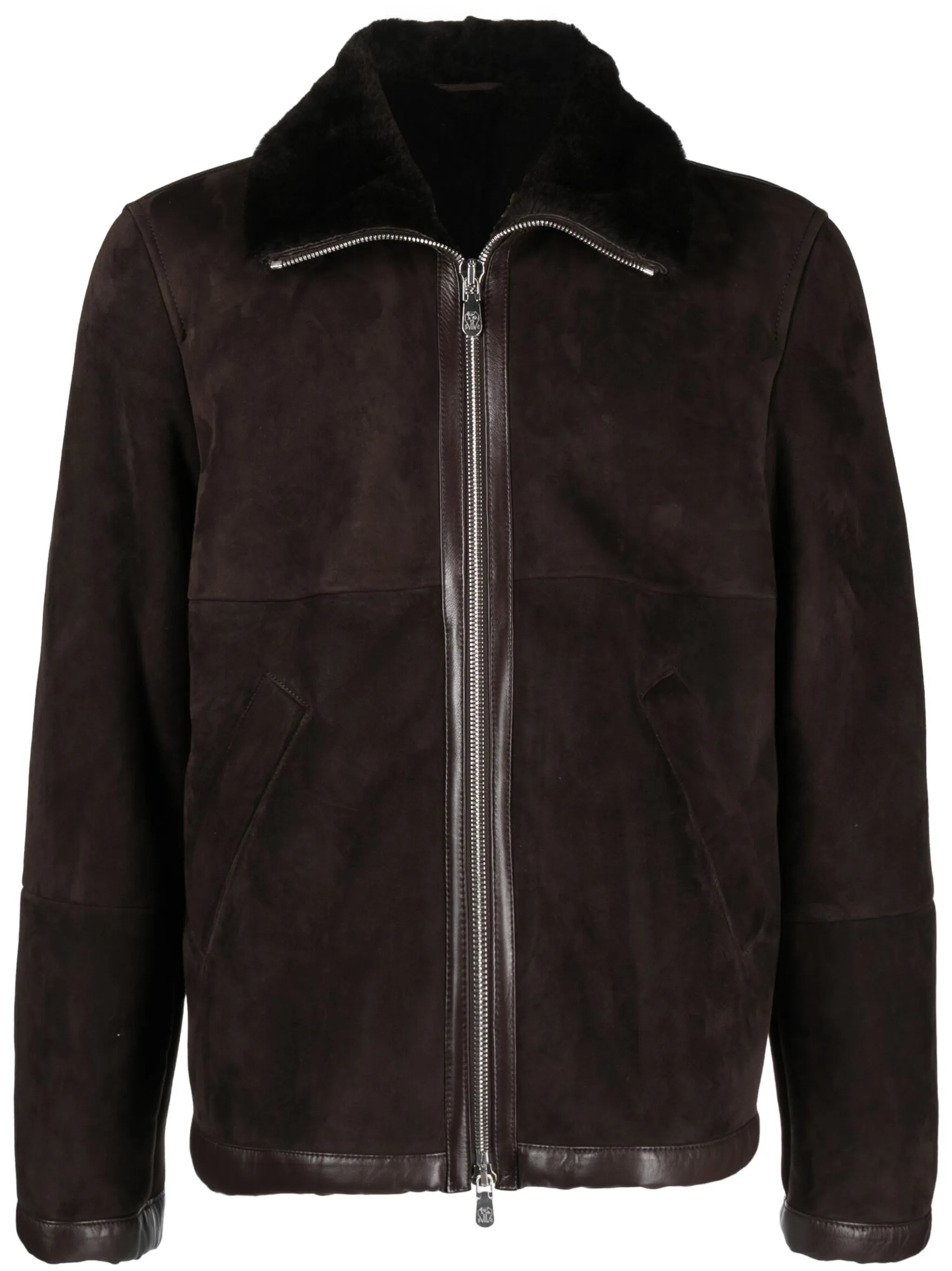 fur-lining leather jacket