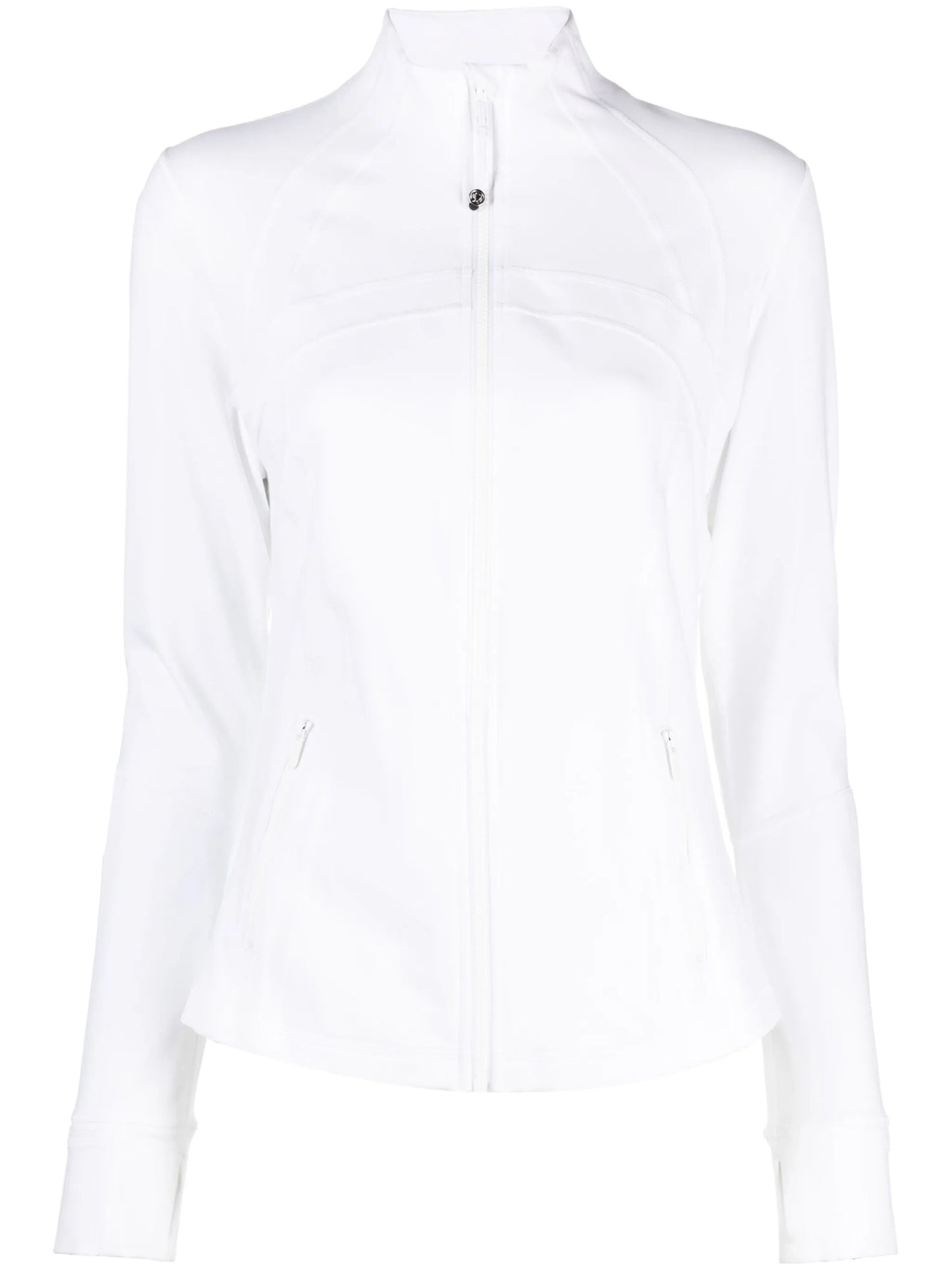 high-neck zip-up jacket