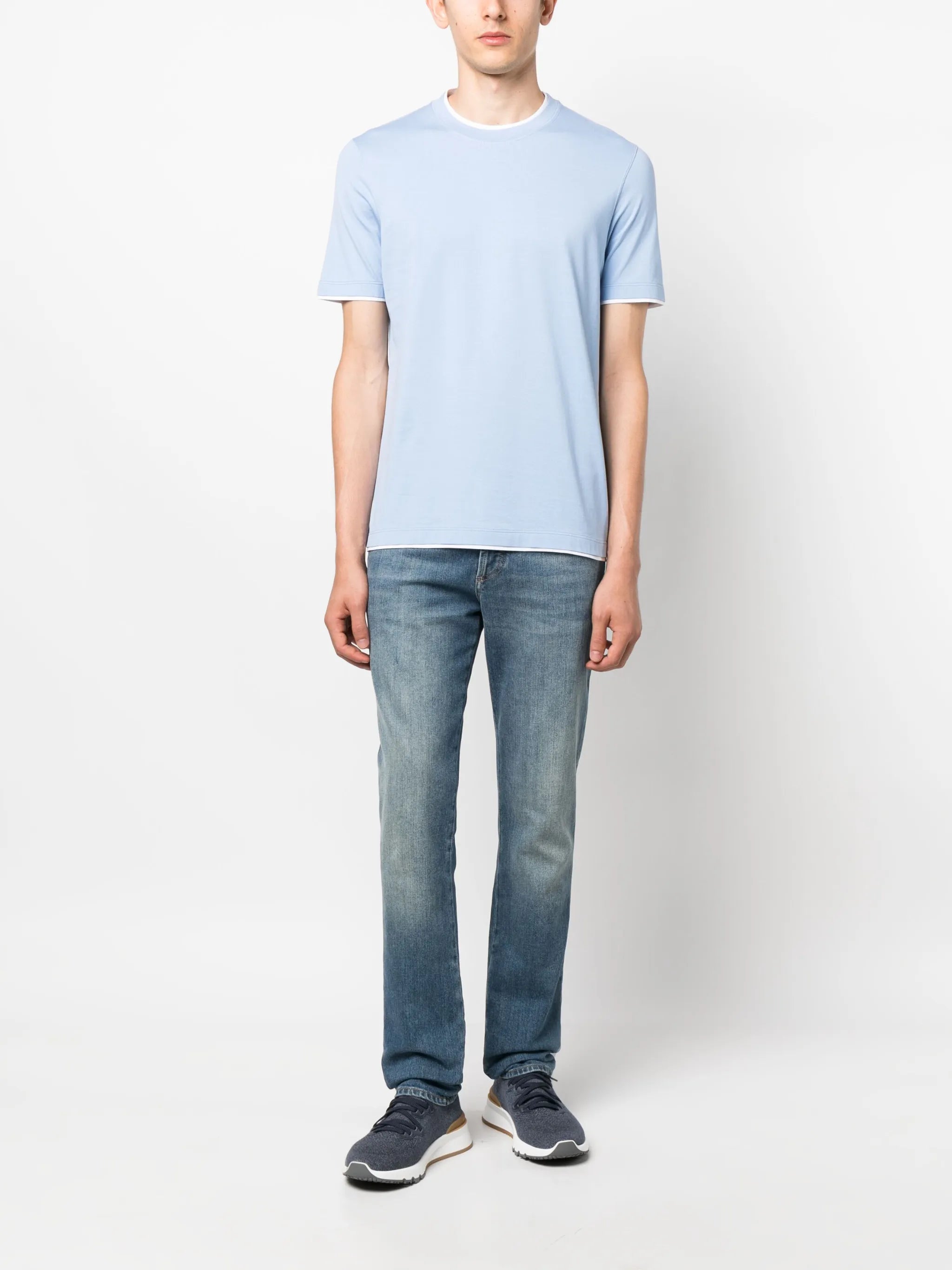 crew-neck cotton T-shirt