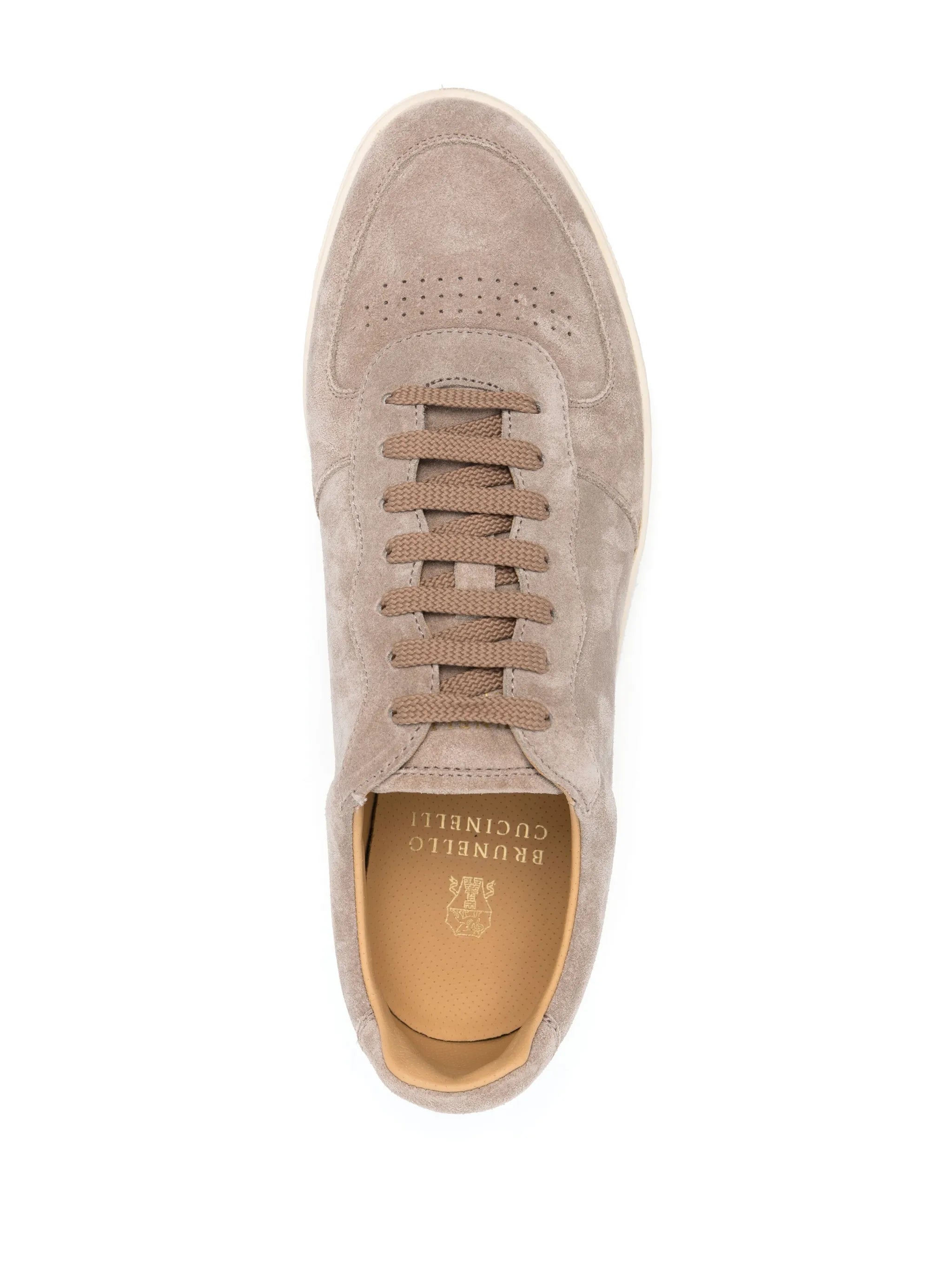 suede low-top sneakers