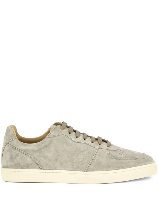 suede low-top sneakers