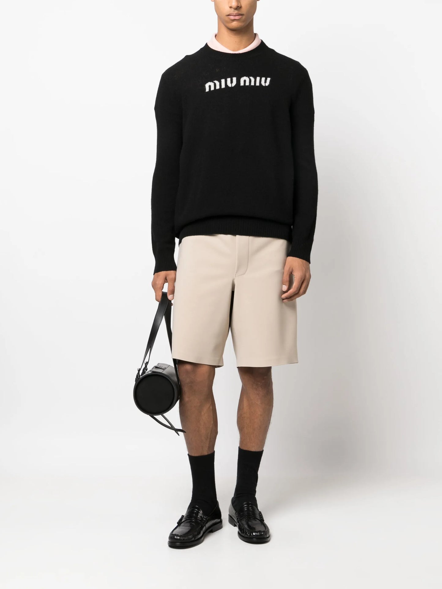 logo-jacquard jumper