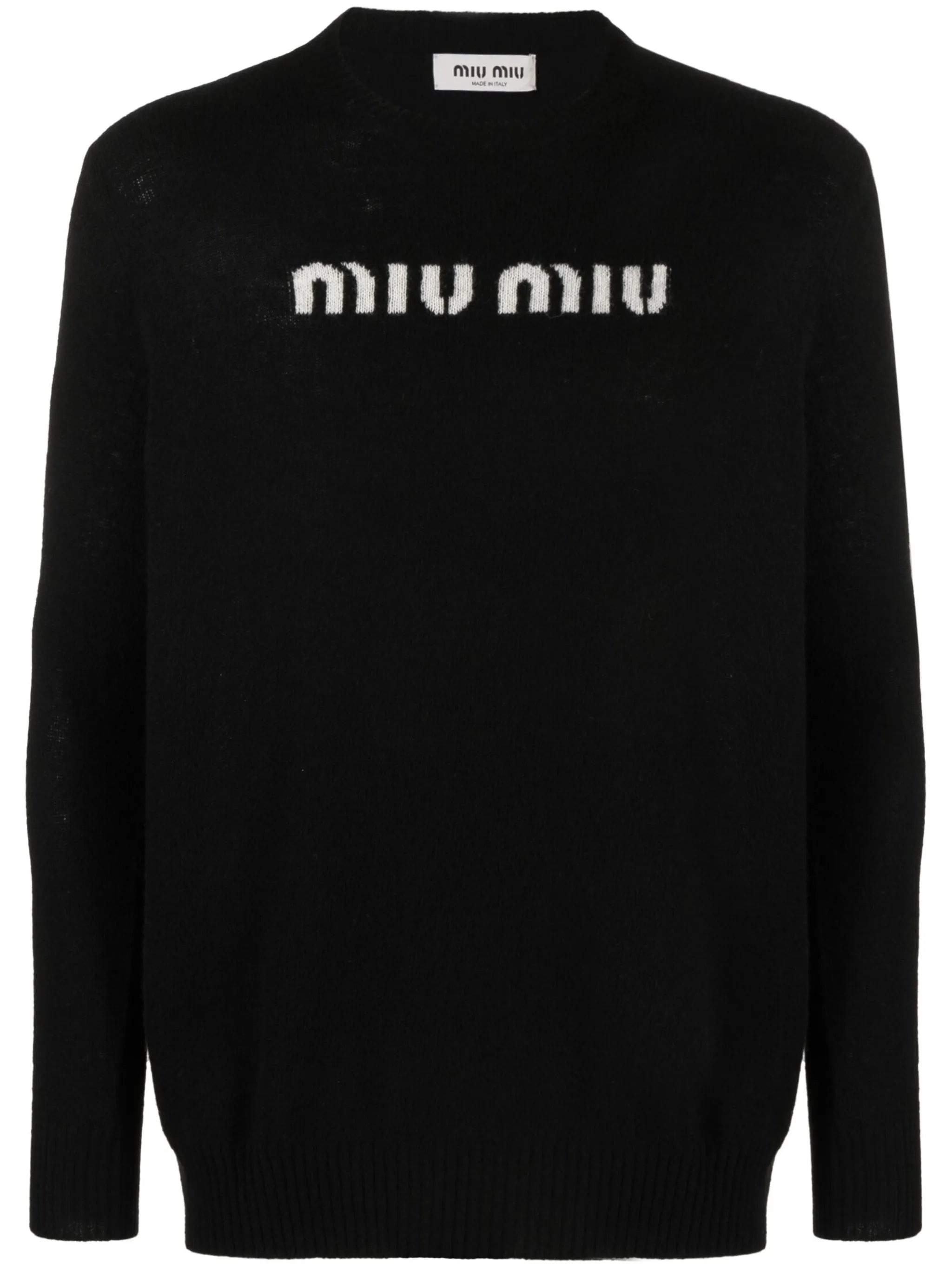 logo-jacquard jumper