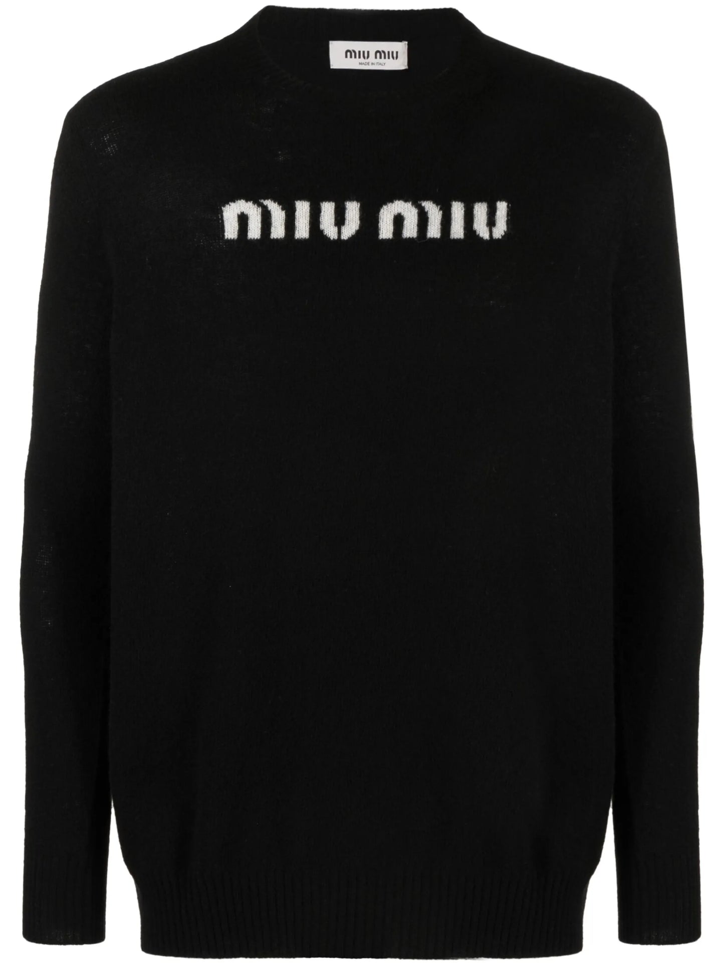 logo-jacquard jumper