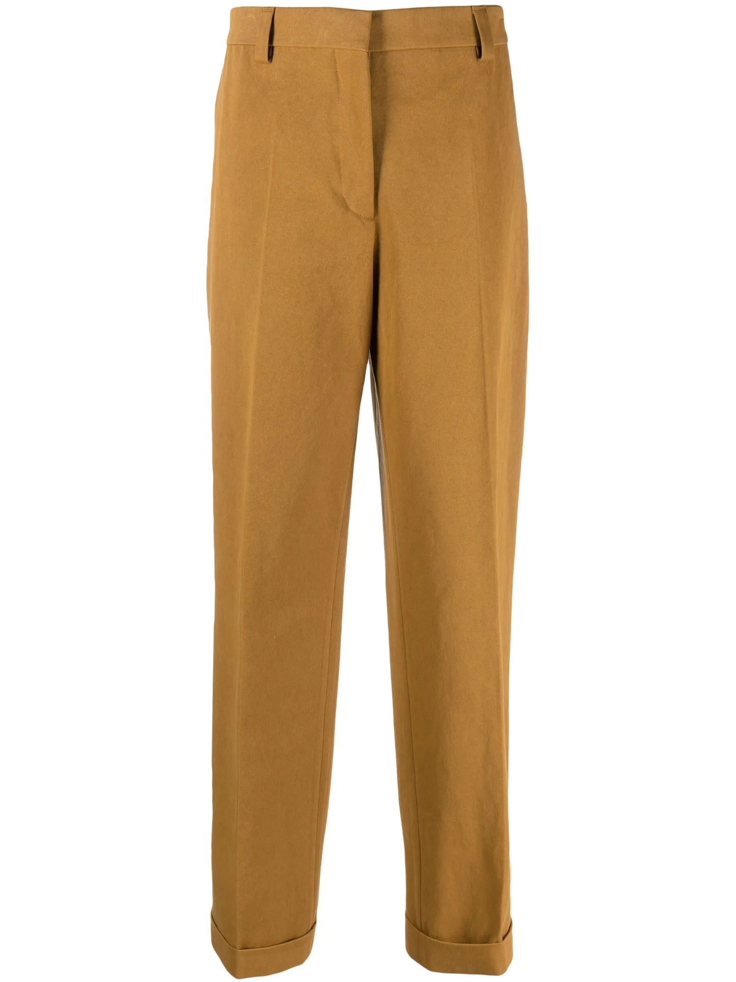 logo-embroidered gabardine trousers