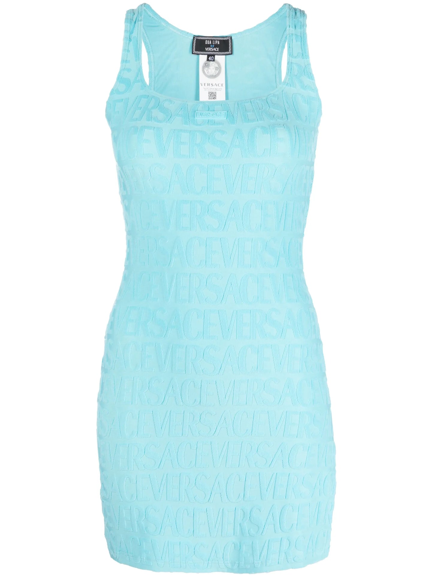 x Dua Lipa Allover devoré minidress