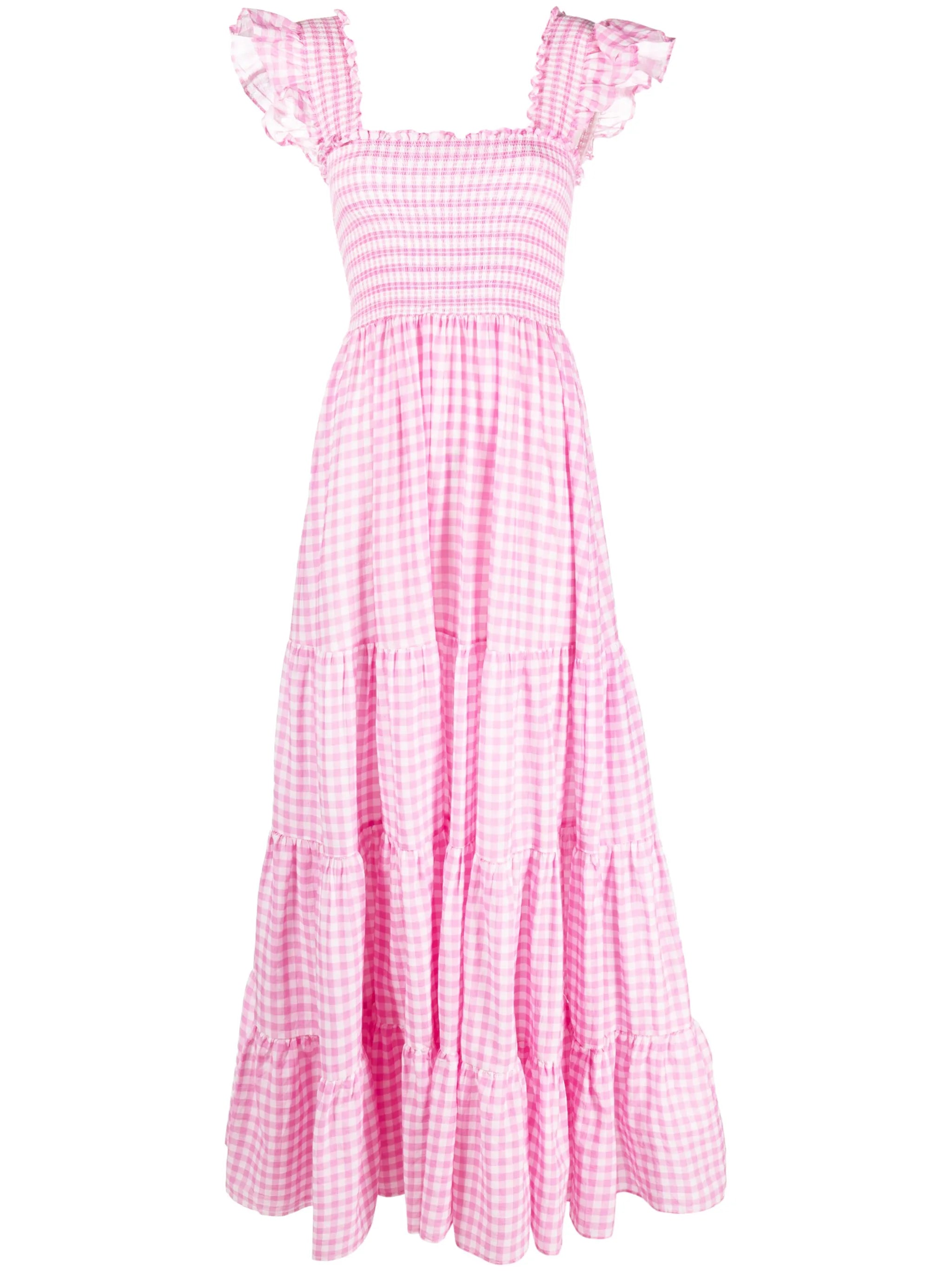 Kendall gingham-print cotton dress