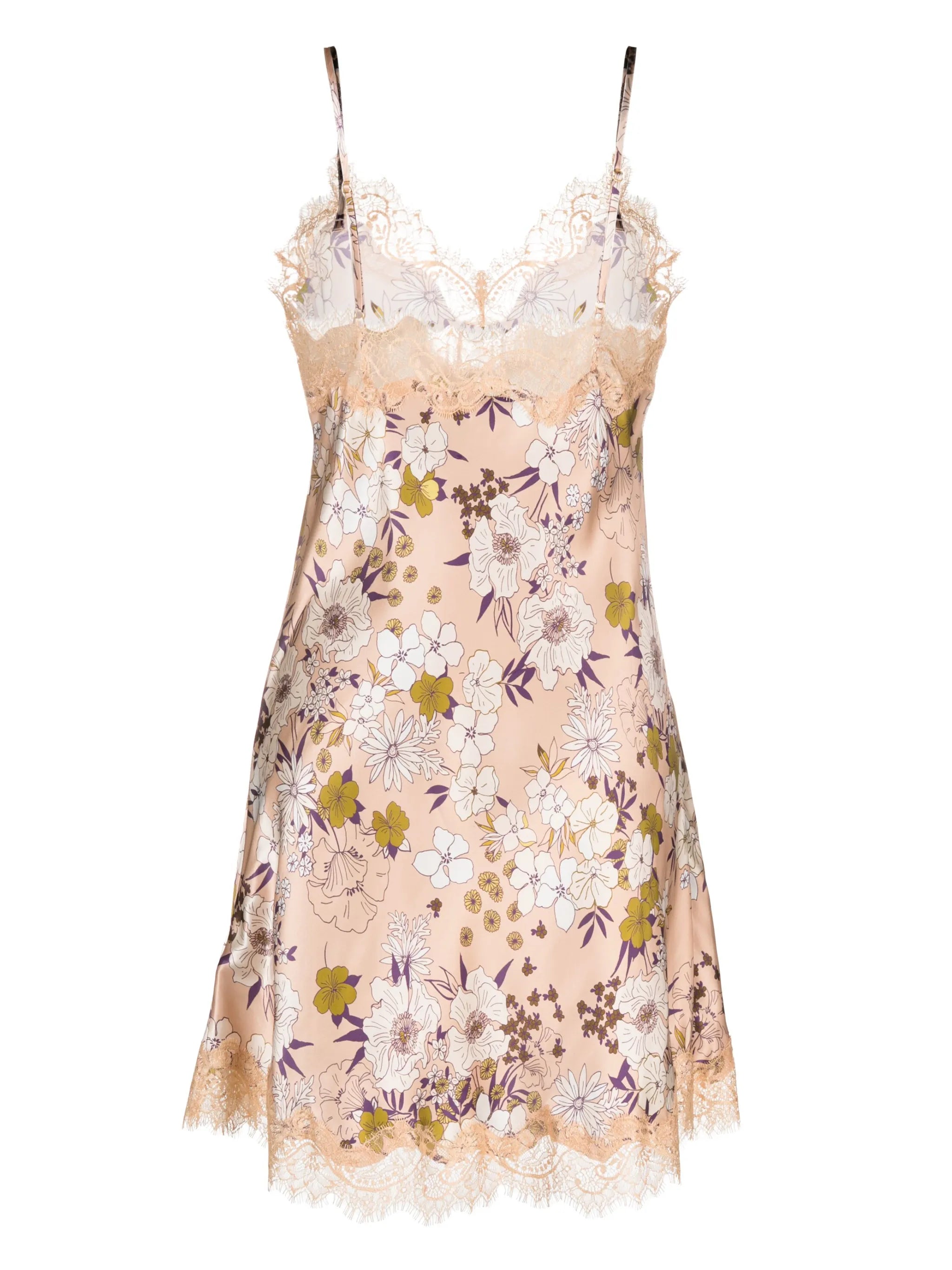 Scarlett floral-print silk nightdress