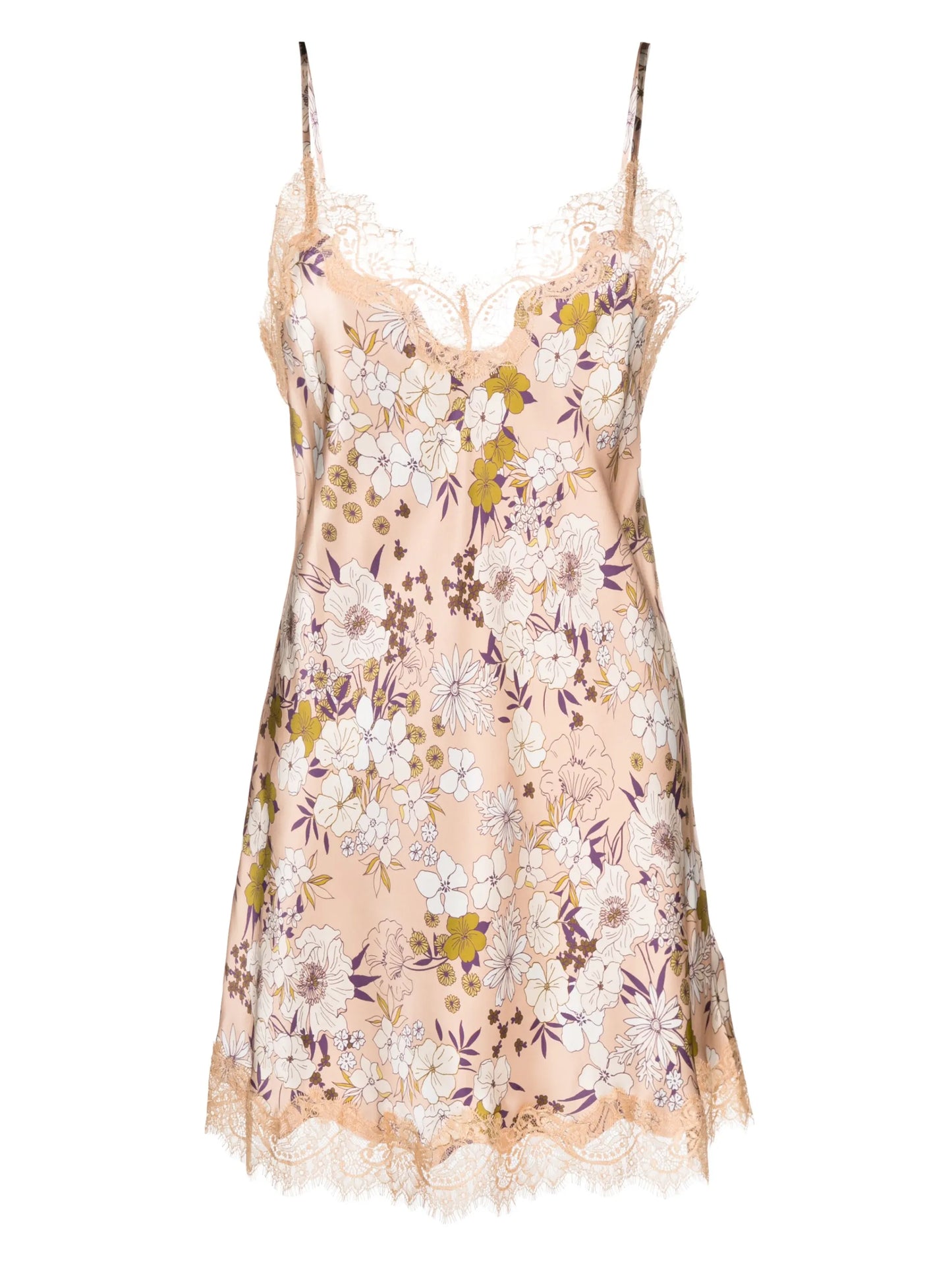 Scarlett floral-print silk nightdress
